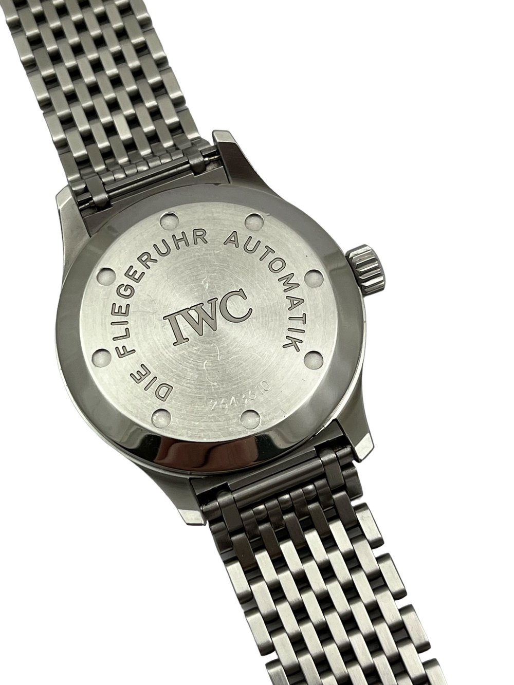 IWC Mark XII FLIEGERUHR Pilot Automatic Stainless Steel Mens Wristwatch Reference IW3241 Fully Serviced. About Time