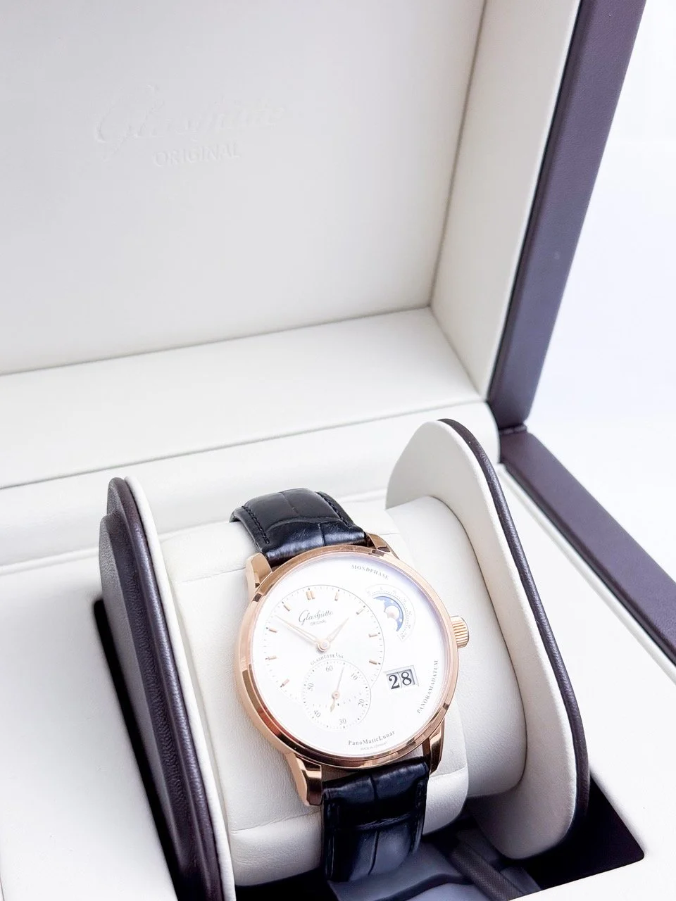 Wrist Glashütte Uhren Panomaticlunar Glashutte ORIGINAL