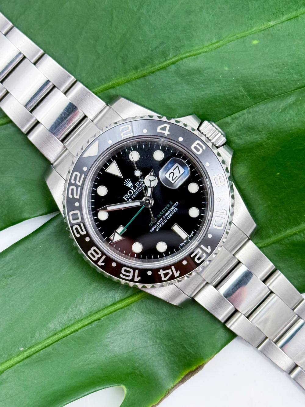 Rolex Oyster Perpetual GMT Master II Rf 116710LN Steel GREEN HAND