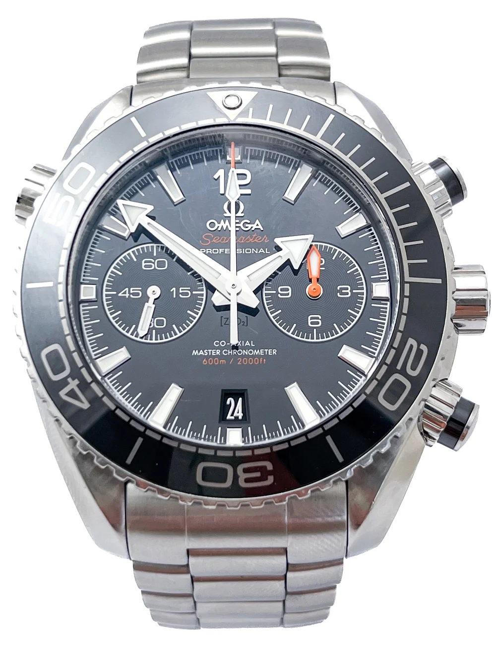 Omega Seamaster Planet Ocean Chrono 600m/2000ft Co-Axial 46mm Mens  Wristwatch 2019 B&P — About Time