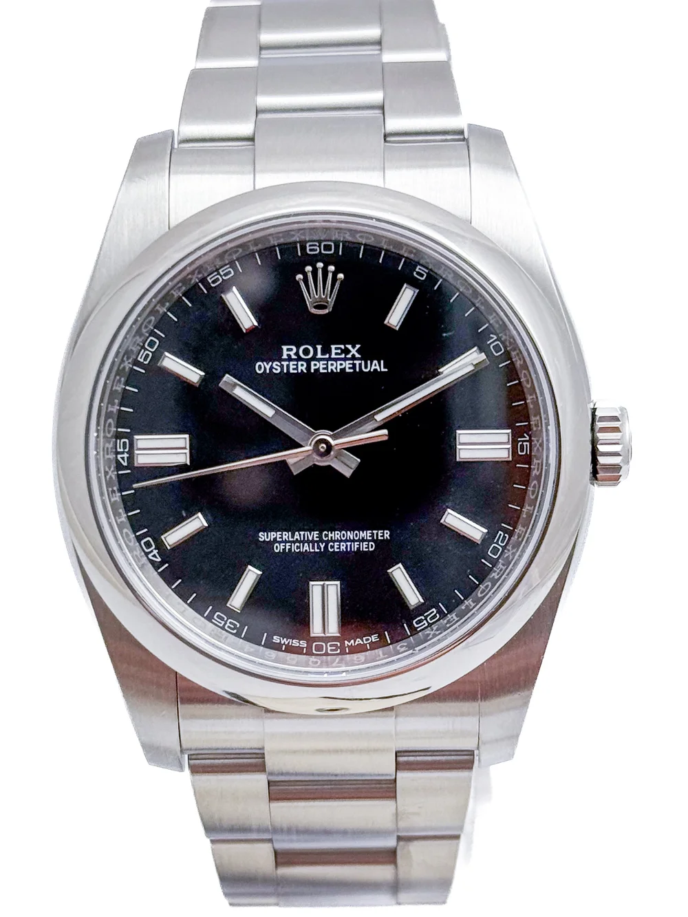2019 Rolex Oyster Perpetual Black Dial 36mm Mens Wristwatch Ref  with Box and Papers — About Time