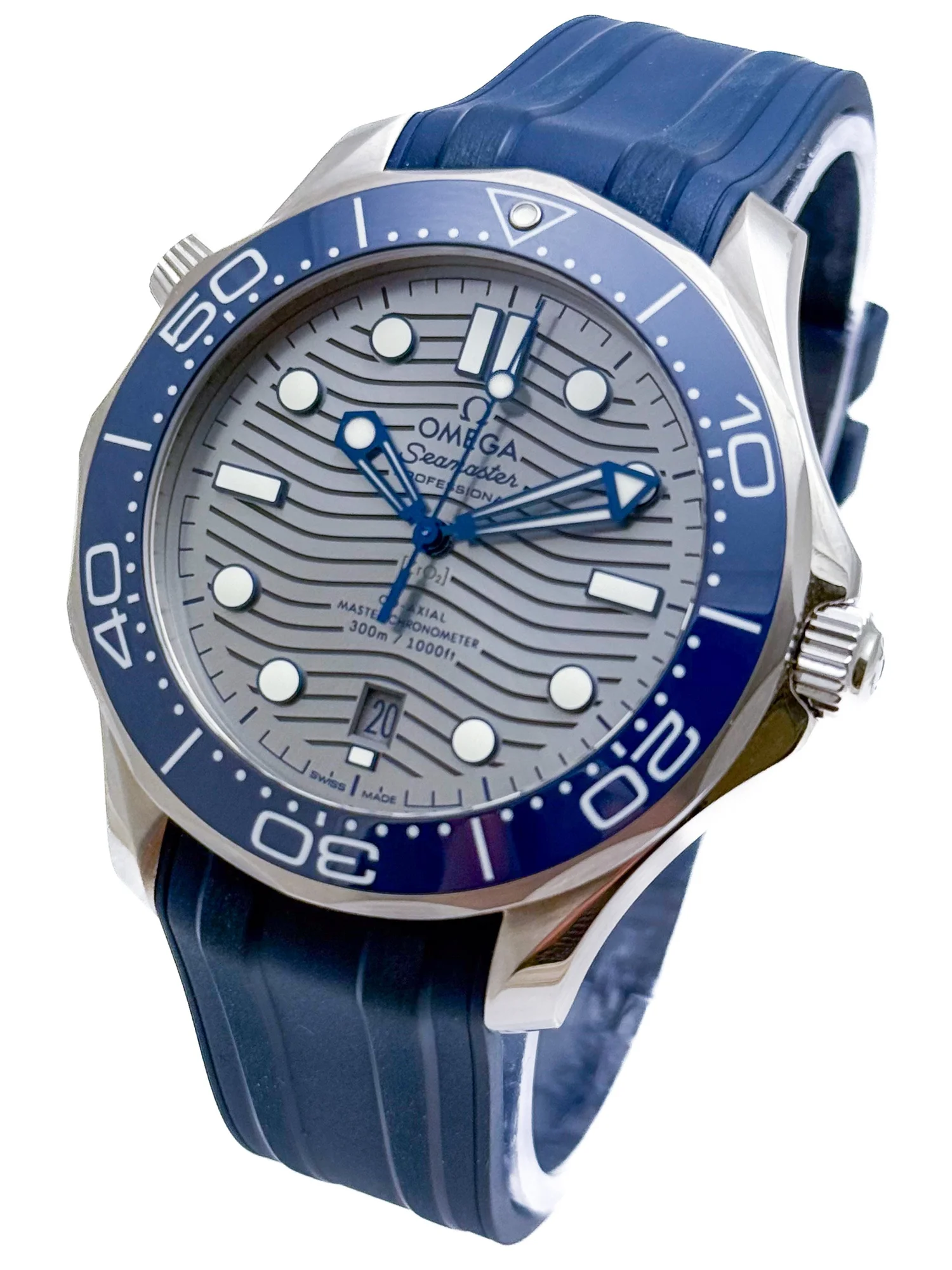 Omega Seamaster Professional 300 Co-Axial Master Chronometer (Calibre 8800)  Stainless Steel Mens Wristwatch from 2019 with Box and Papers Ref