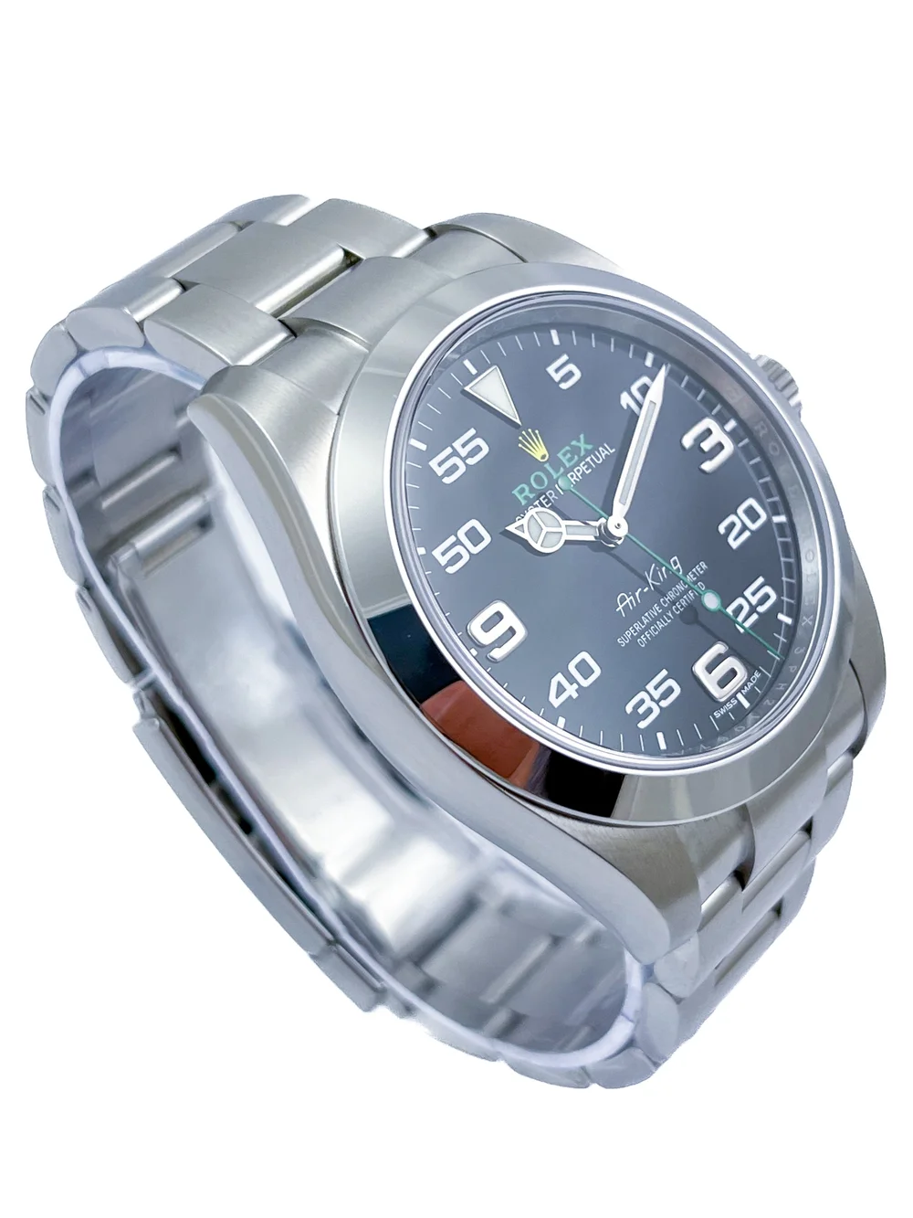 Rolex Oyster Perpetual AIR-KING Steel Mens Wristwatch Ref 116900