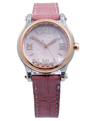 CHOPARD Happy Sport with Diamonds 18ct Rose Gold and Stainless