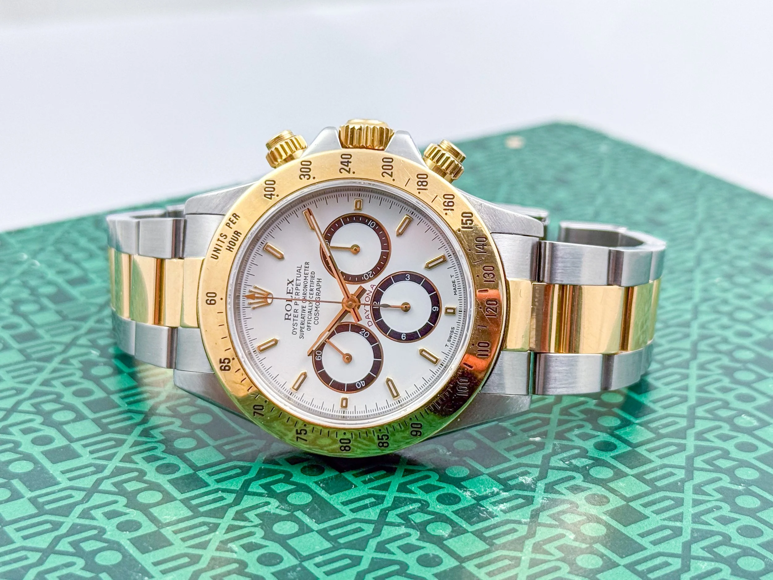 Rolex Oyster Perpetual Daytona Zenith Cosmograph with White Dial