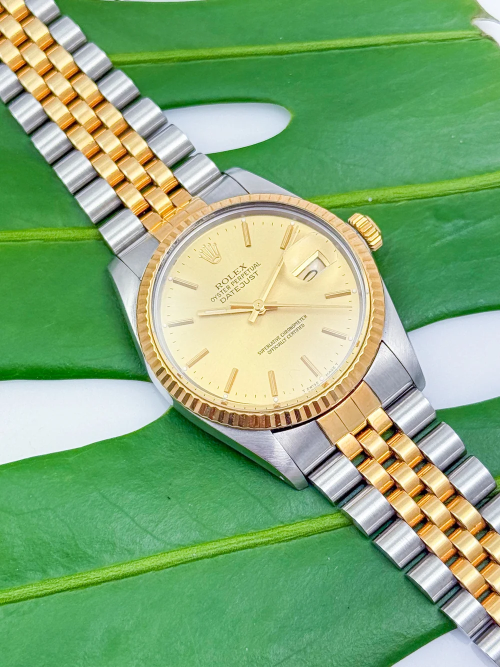 Rolex Oyster Perpetual Datejust 18ct Gold and Stainless Steel Mens