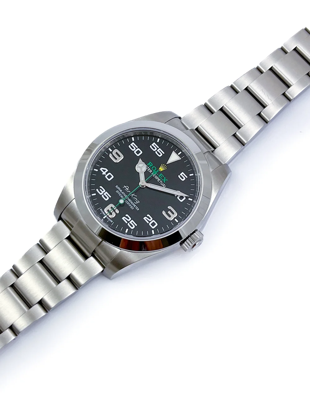 Rolex Oyster Perpetual AIR-KING Steel Mens Wristwatch Ref 116900