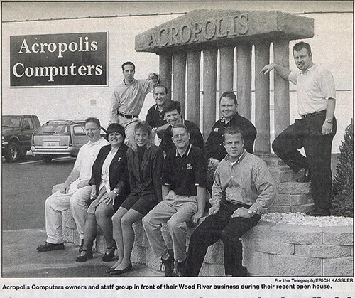 Picture taken in 2001 at our first location in Wood River, IL.