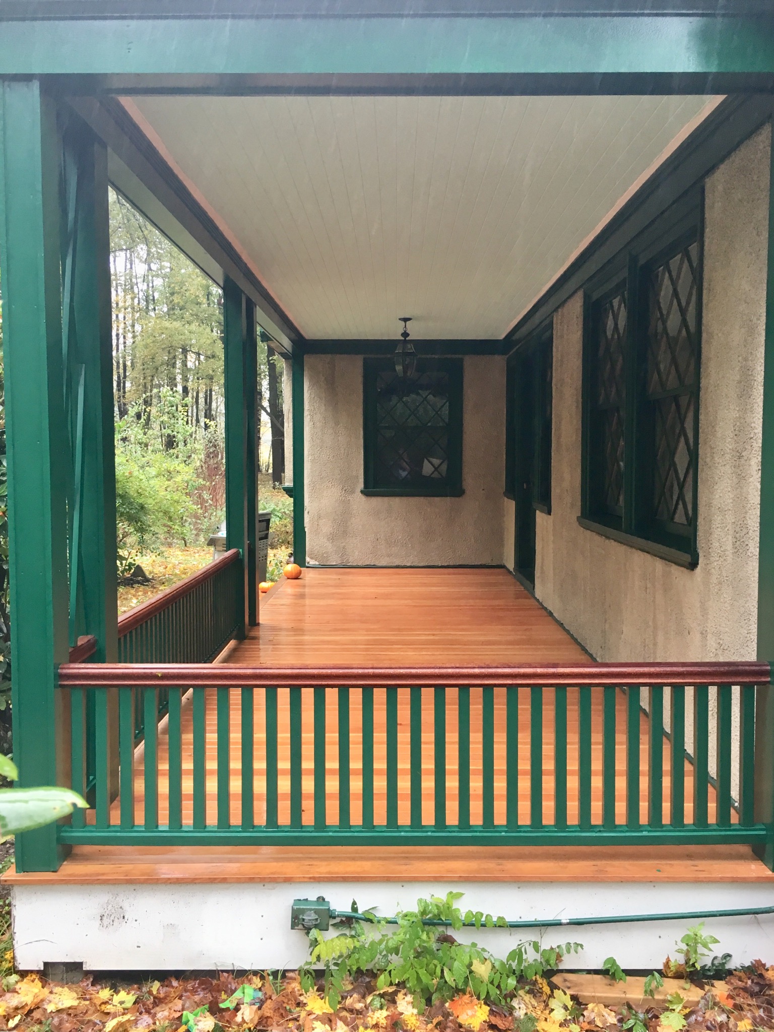  Finished Porch in Fall, 2018 