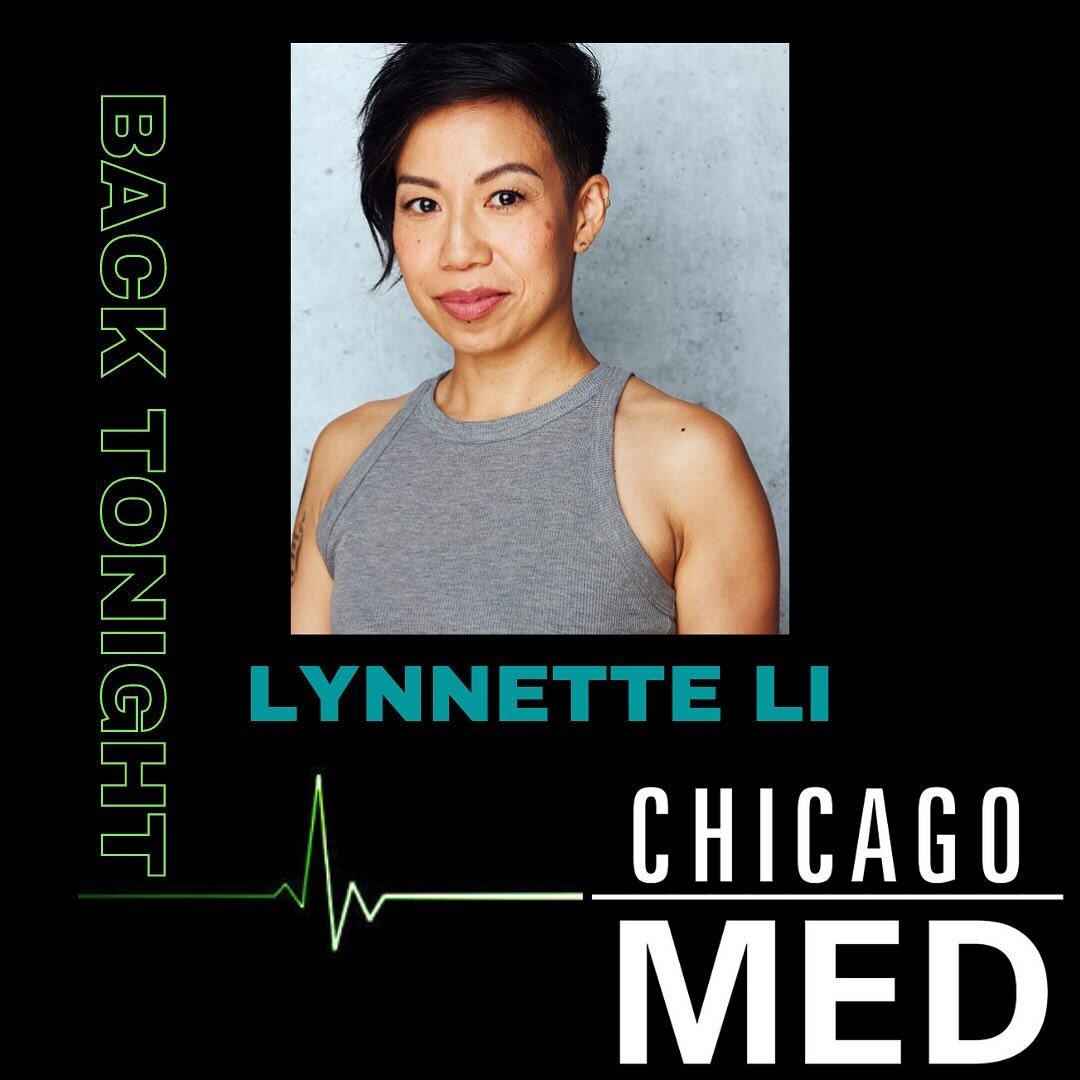 LYNNETTE LI is back as NURSE NANCY on CHICAGO MED tonight on NBC!! Don&rsquo;t miss it! 

#LynnetteLi #NurseNancy #ChicagoMed #OneChicago #ShirleysOnTV
