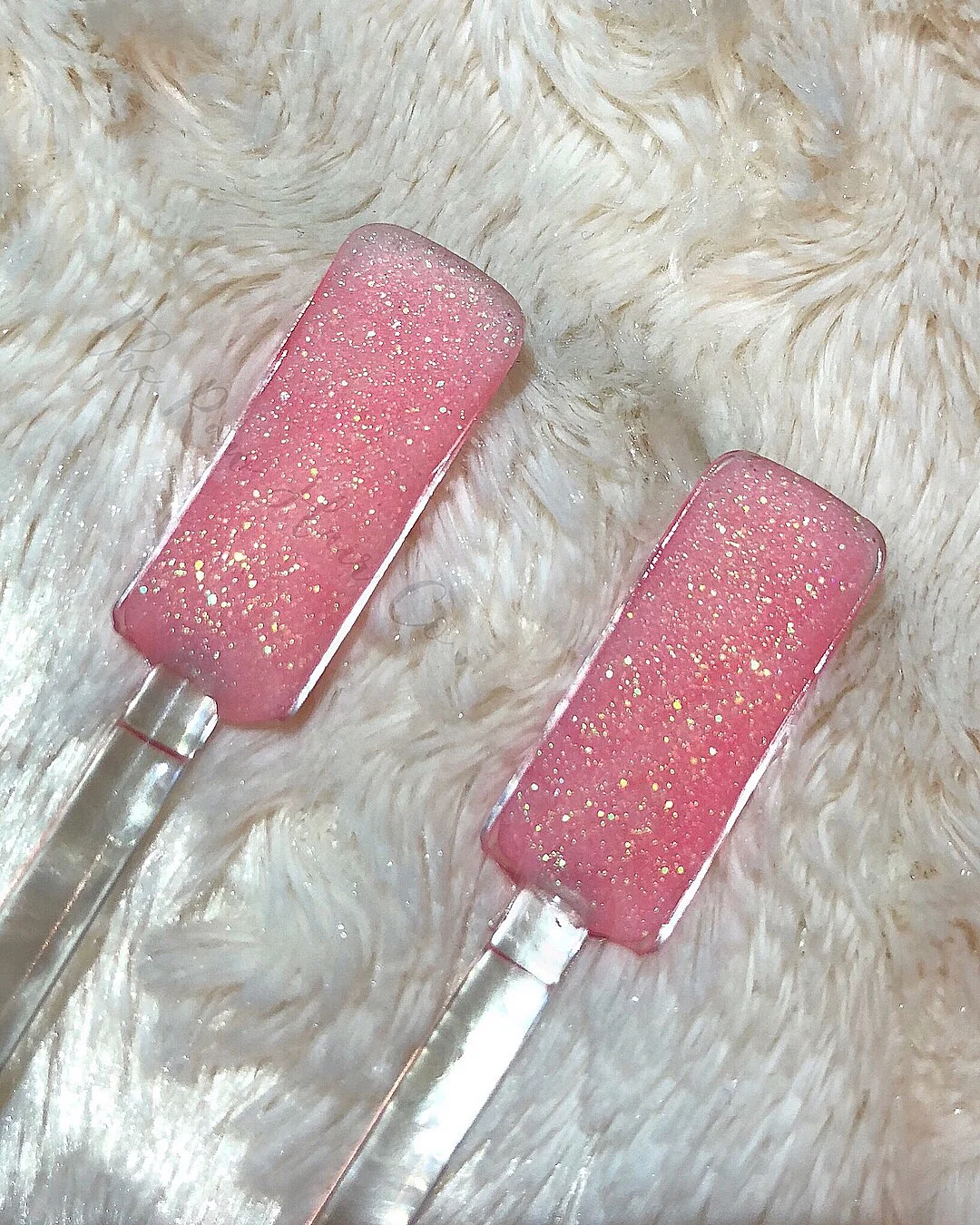 CUSTOM GLITTER ACRYLIC POWDERS - FROSTY STARDUST EFFECT