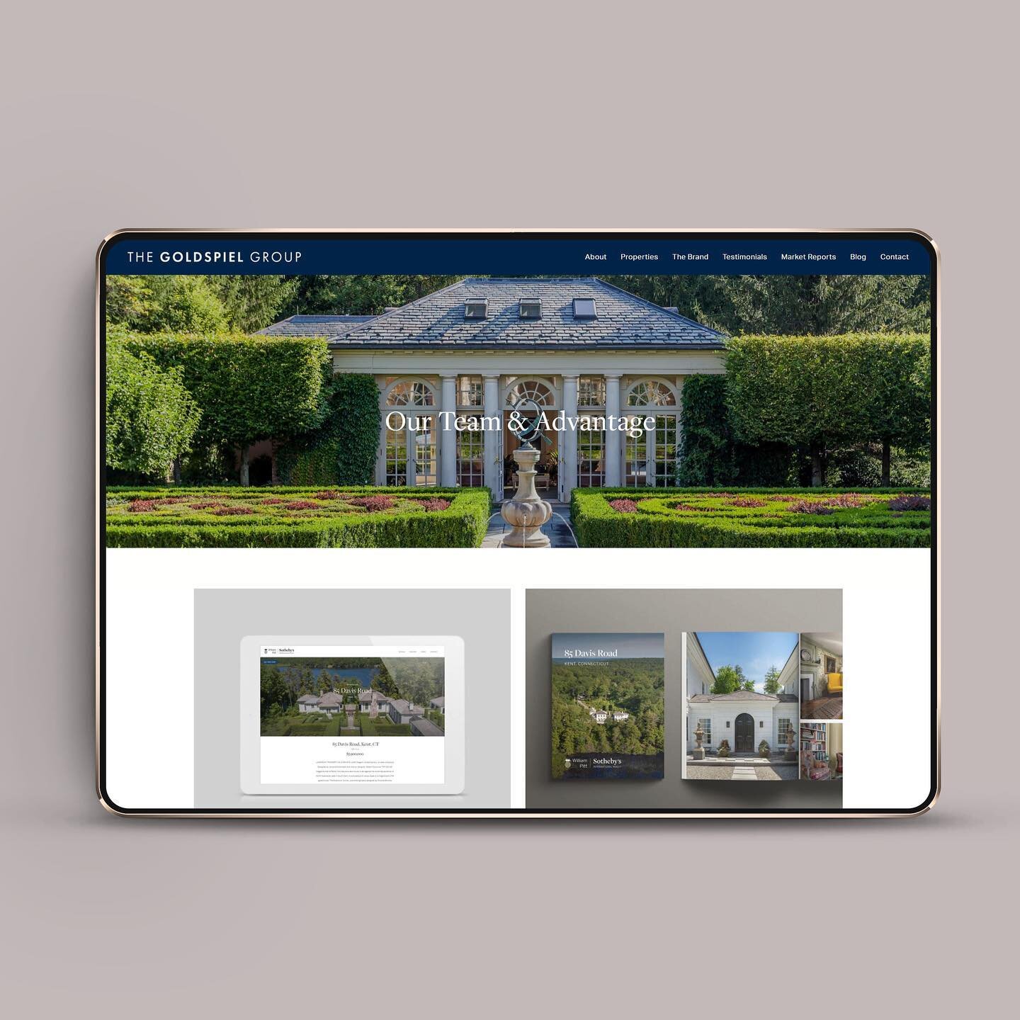 Art of real estate by The Goldspiel Group. With $325M+ deals in closings, Ira is the top- producing agent in Litchfield County, Connecticut.  Have a look at their new website and learn more about their outstanding team. 
GOLDSPIELGROUP.COM

*
*
*

#g