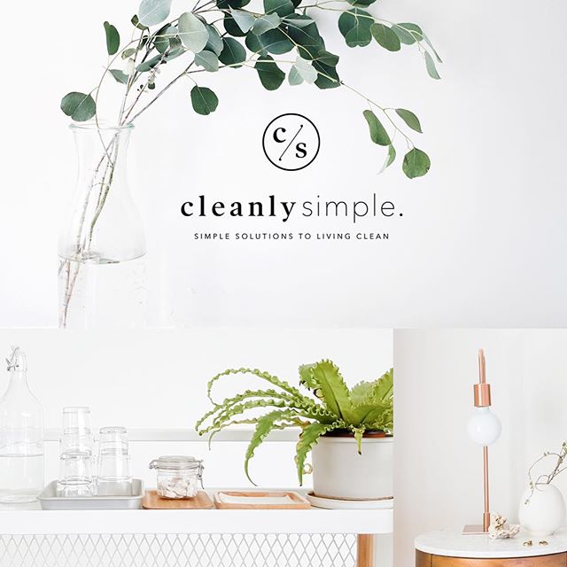 Clean + simple for @cleanlysimple, only two of our favorite things.  #knockoutbranding designed by our ever so talented Sam Kraus.