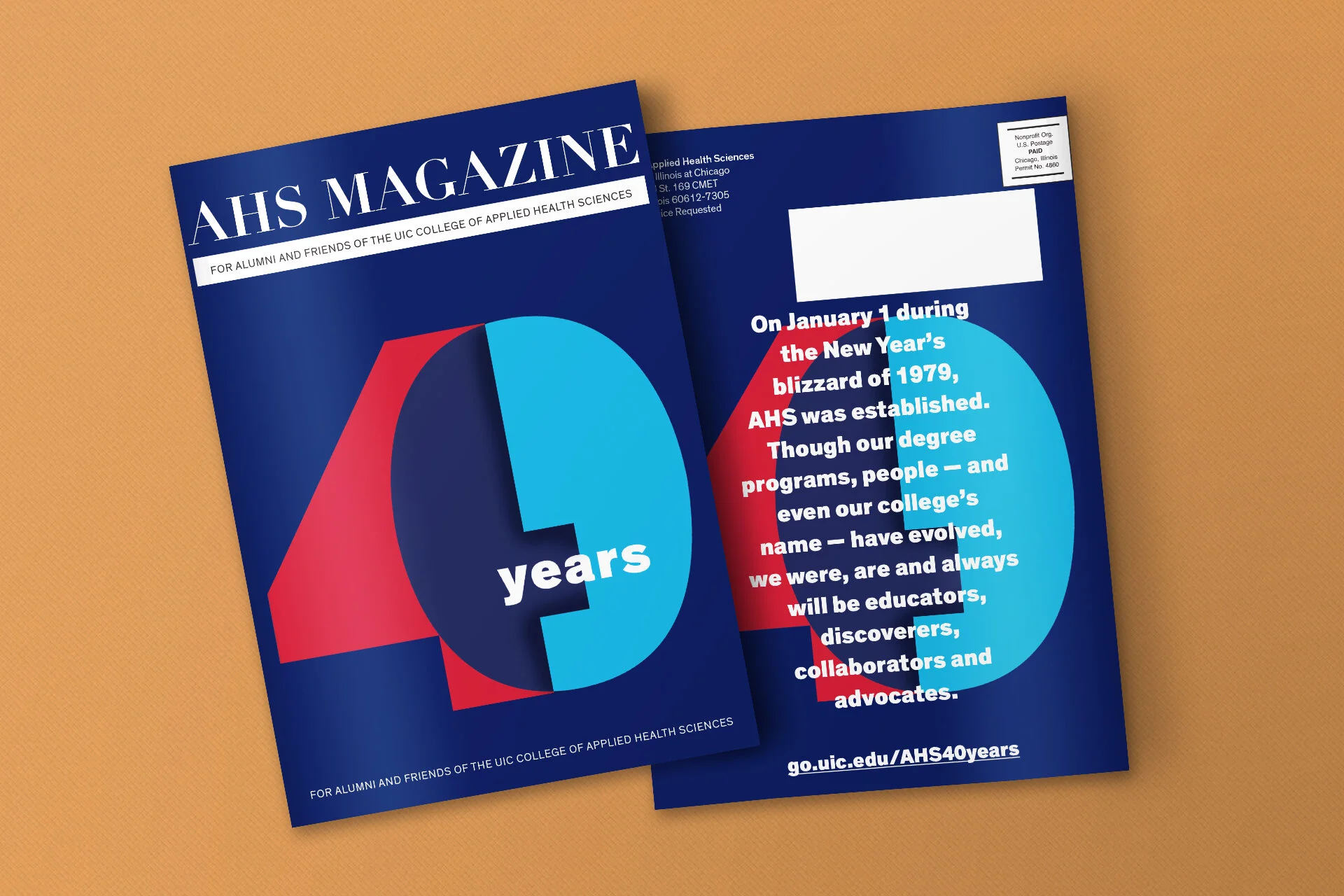 AHS Magazine cover and back