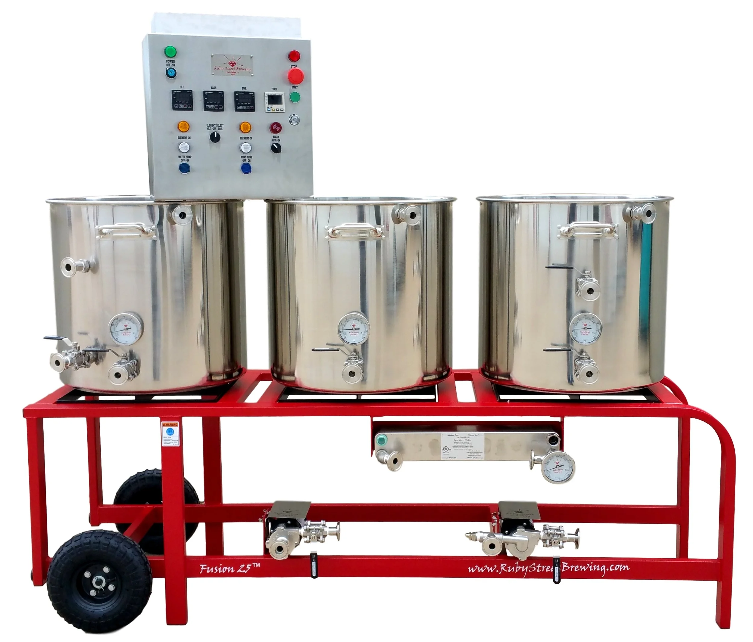 Shown with options: Plate Chiller & Whirlpool