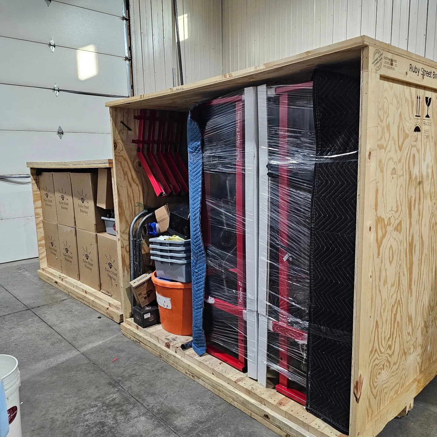 We got 5 of our Fusion 15 brewing systems all crated up and shipped off to @sierranevadanc today for the 2025 @craftbeerbrew annual Brewers Retreat.  Hope to see some of you there!
...
#brewersretreat2025 #handcraftedbrewingequipment #familyownedando