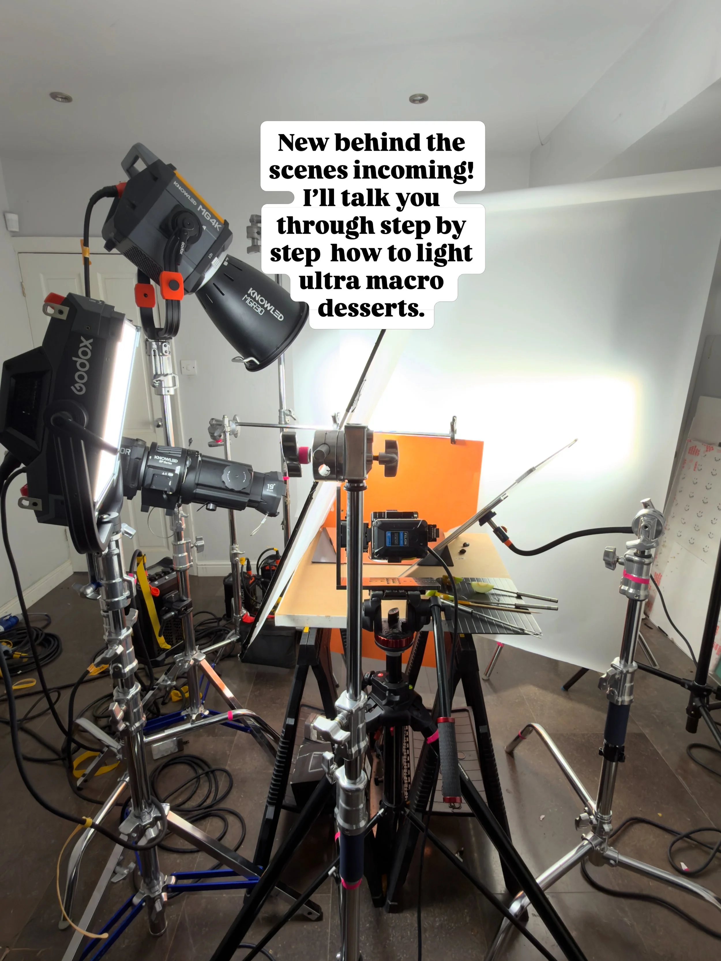 New series teaser of how to light for 
Table Top in a small studio. I&rsquo;ll talk through the whole process step by step. Equipment, lighting, end result! 
.
Shot for @gudesserts 
All lighting provided by @godox_global 
@knowled_global @essentialph