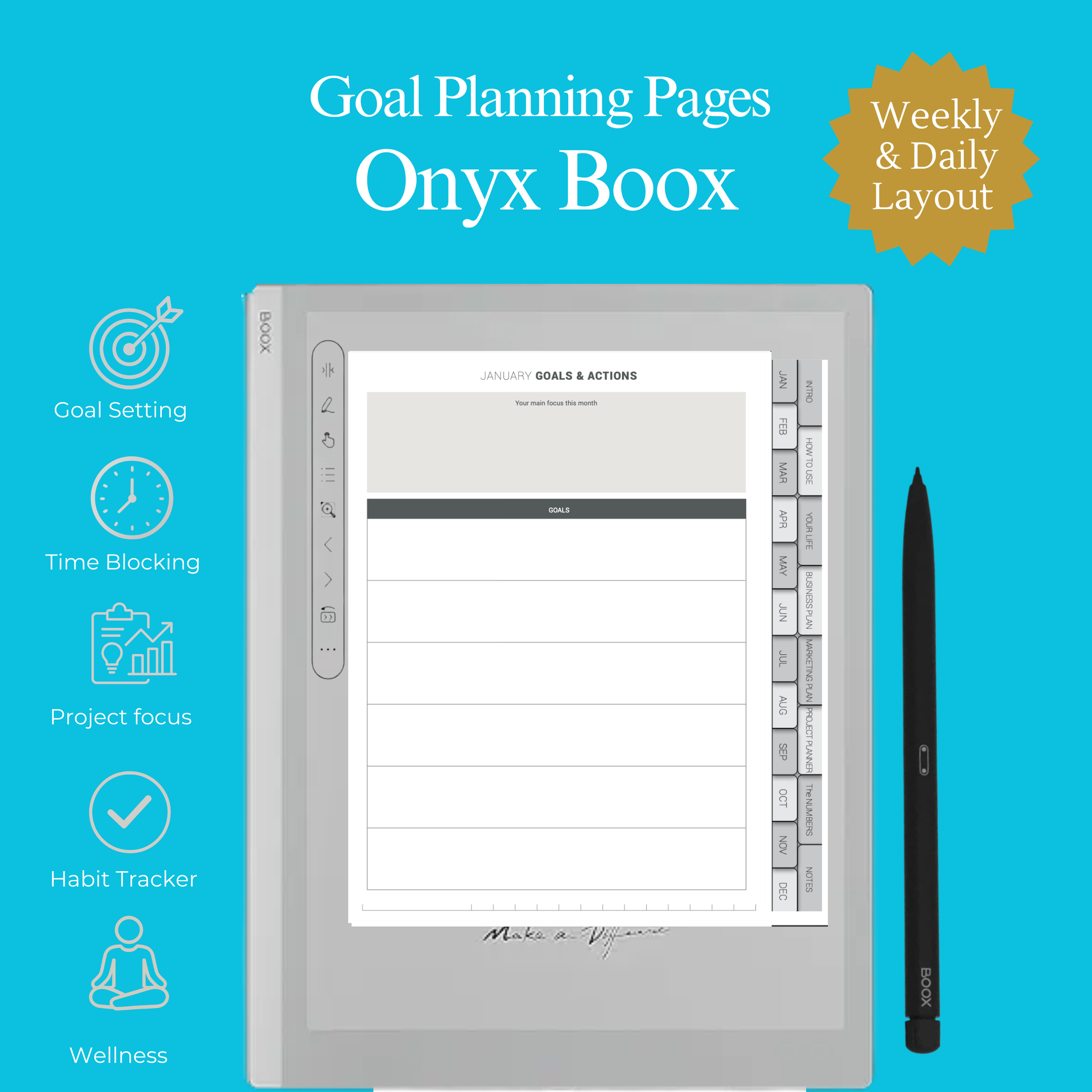 2026 Digital Business Planner for Onyx Boox -daily -Goal Planning.png