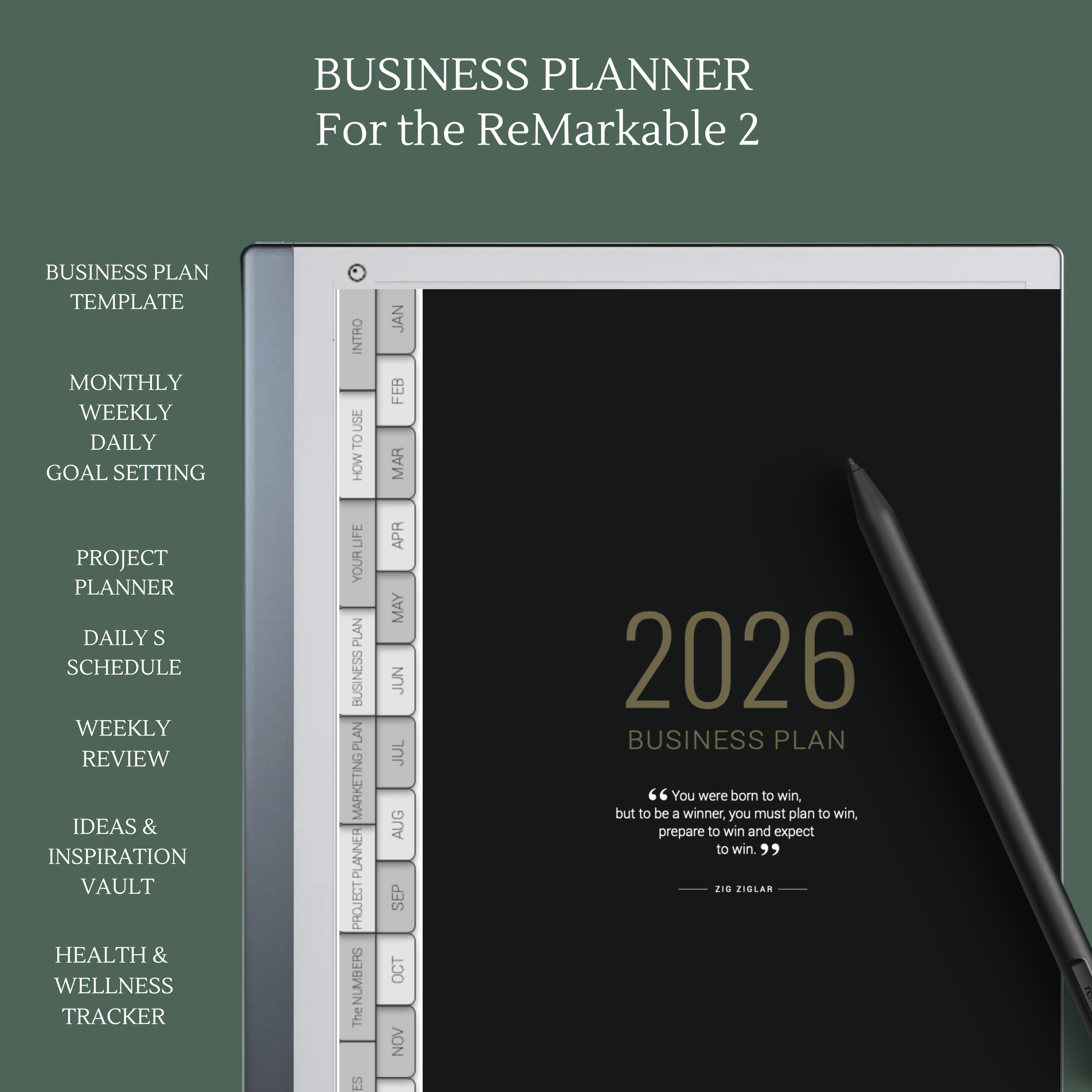 _  2026 BUSINESS  PLANNER for remarkable 2 and Remarkable Paper Pro .png