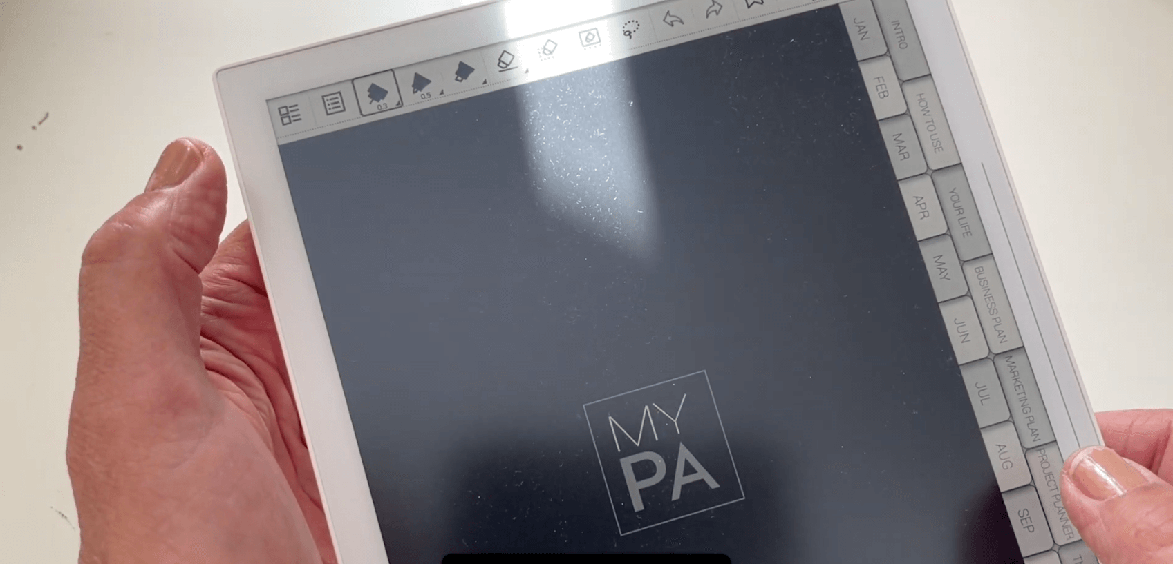 How to upload your digital planner to Supernote