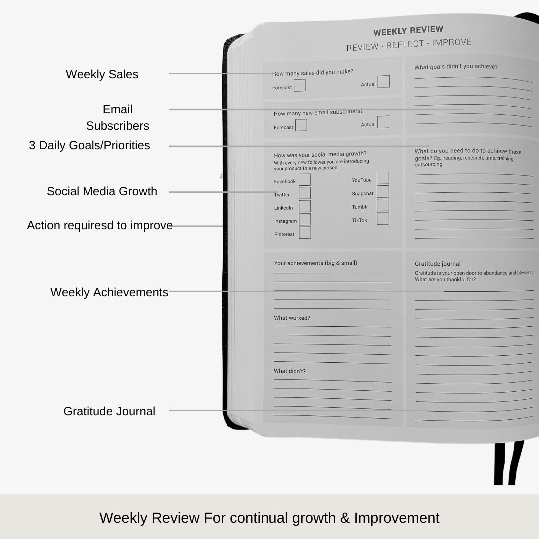 MY PA 2025 Planner Goals in Grey — MY PA 2025 PLANNER BUSINESS