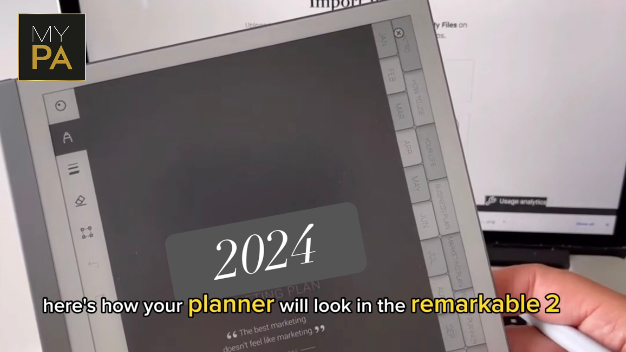 How to use Remarkable 2 as a planner