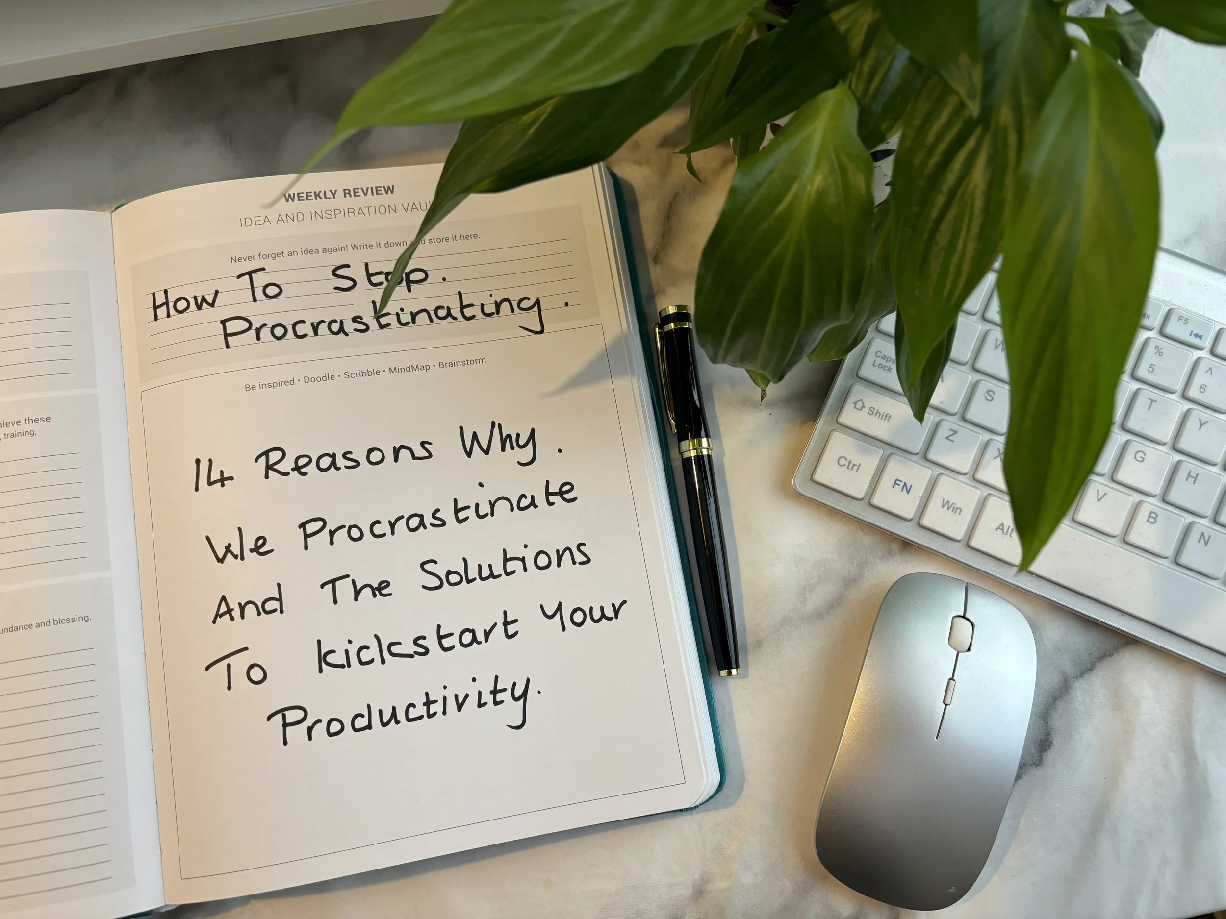 How to stop procrastinating.  14 reasons why we procrastinate and the solutions to kickstart your productivity 
