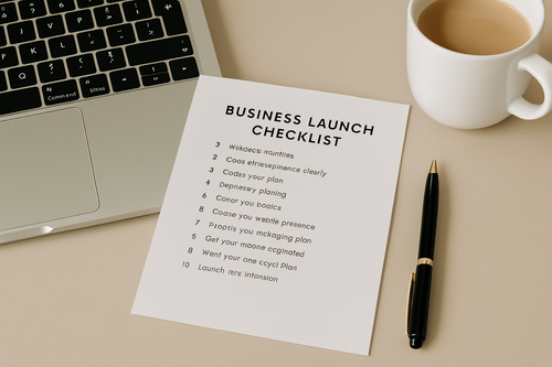 Business Launch Checklist – 10 Steps Before You Start