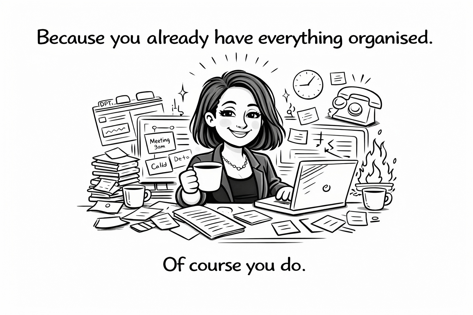6 Reasons why you might not want to be more organised in your business 
