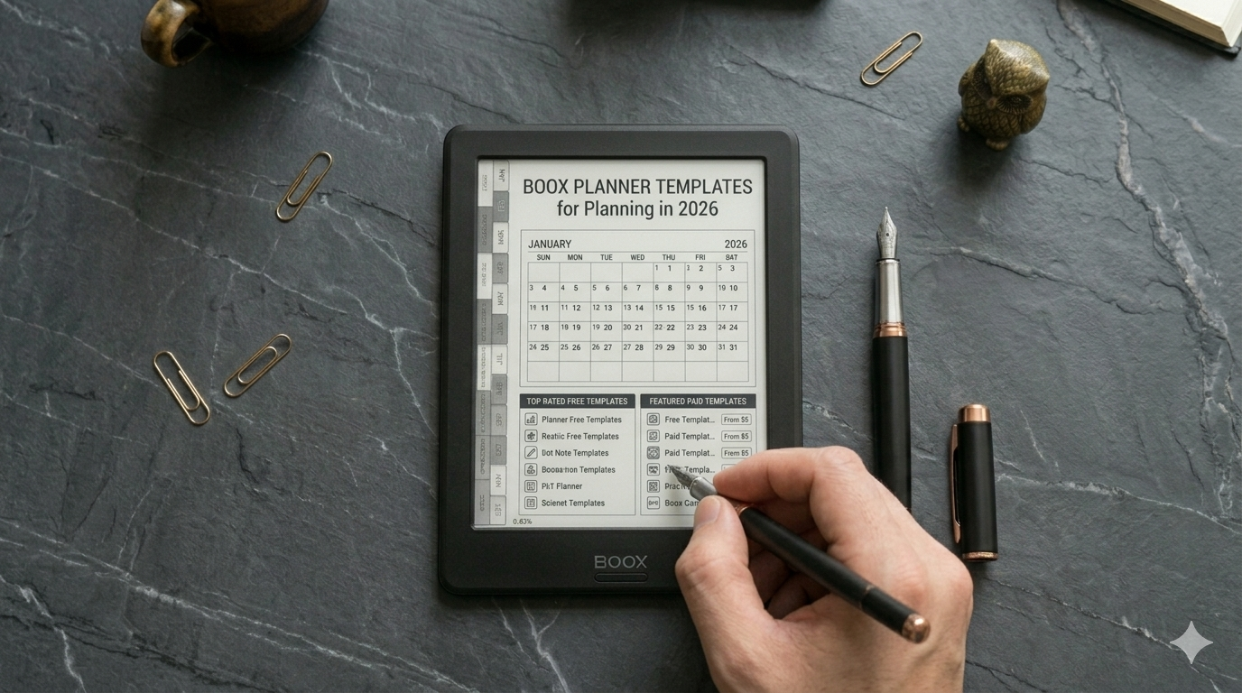OB07 Best Onyx Boox Templates for Planning in 2026 (Free + Paid Options)