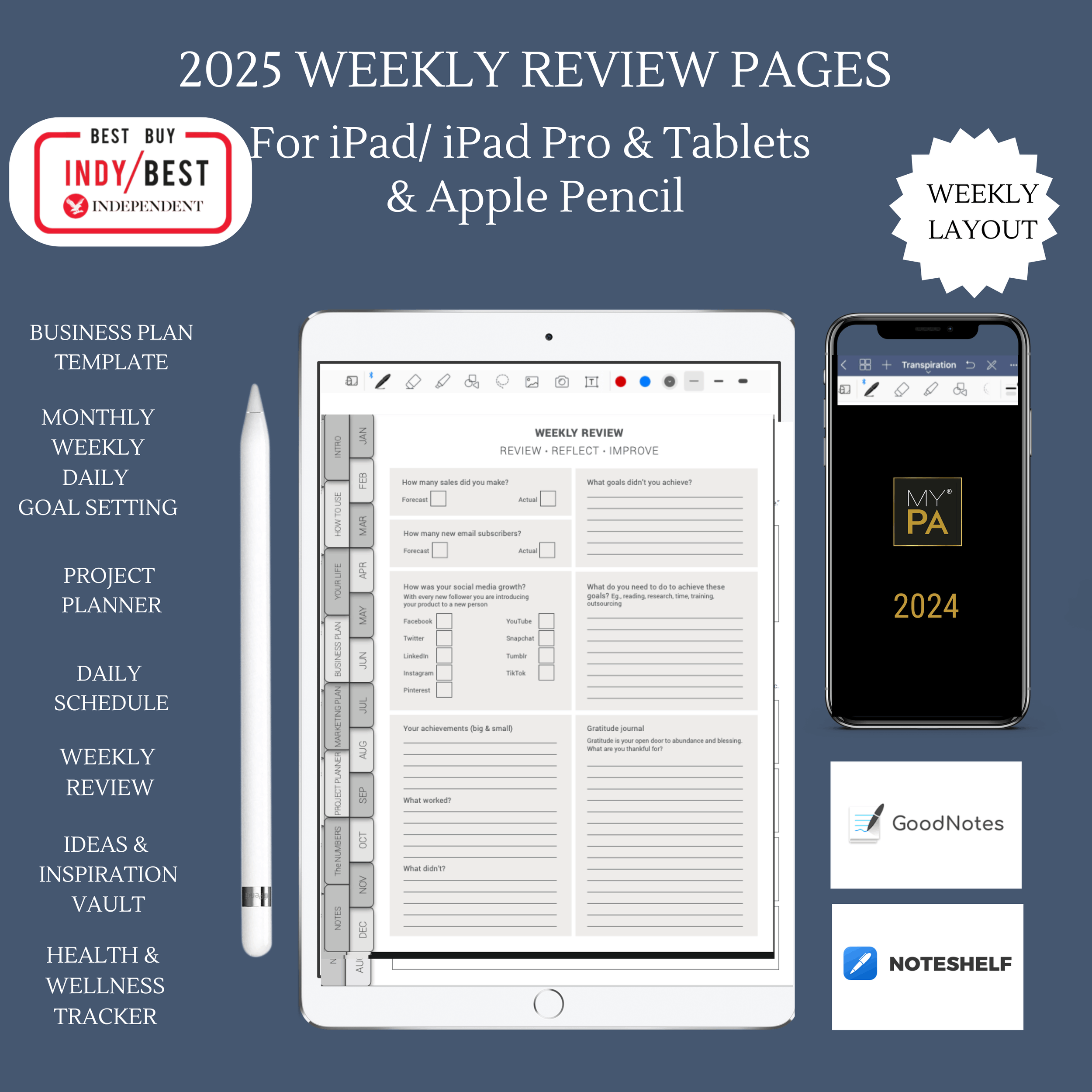 2025 Digital Planner for ipad pro-WEEKLY REVIEW .png