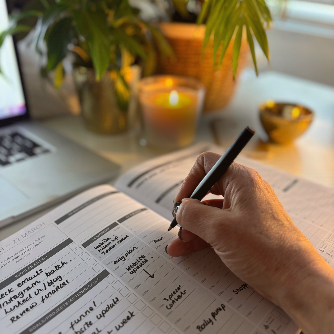 Entrepreneur using the MY PA business planner