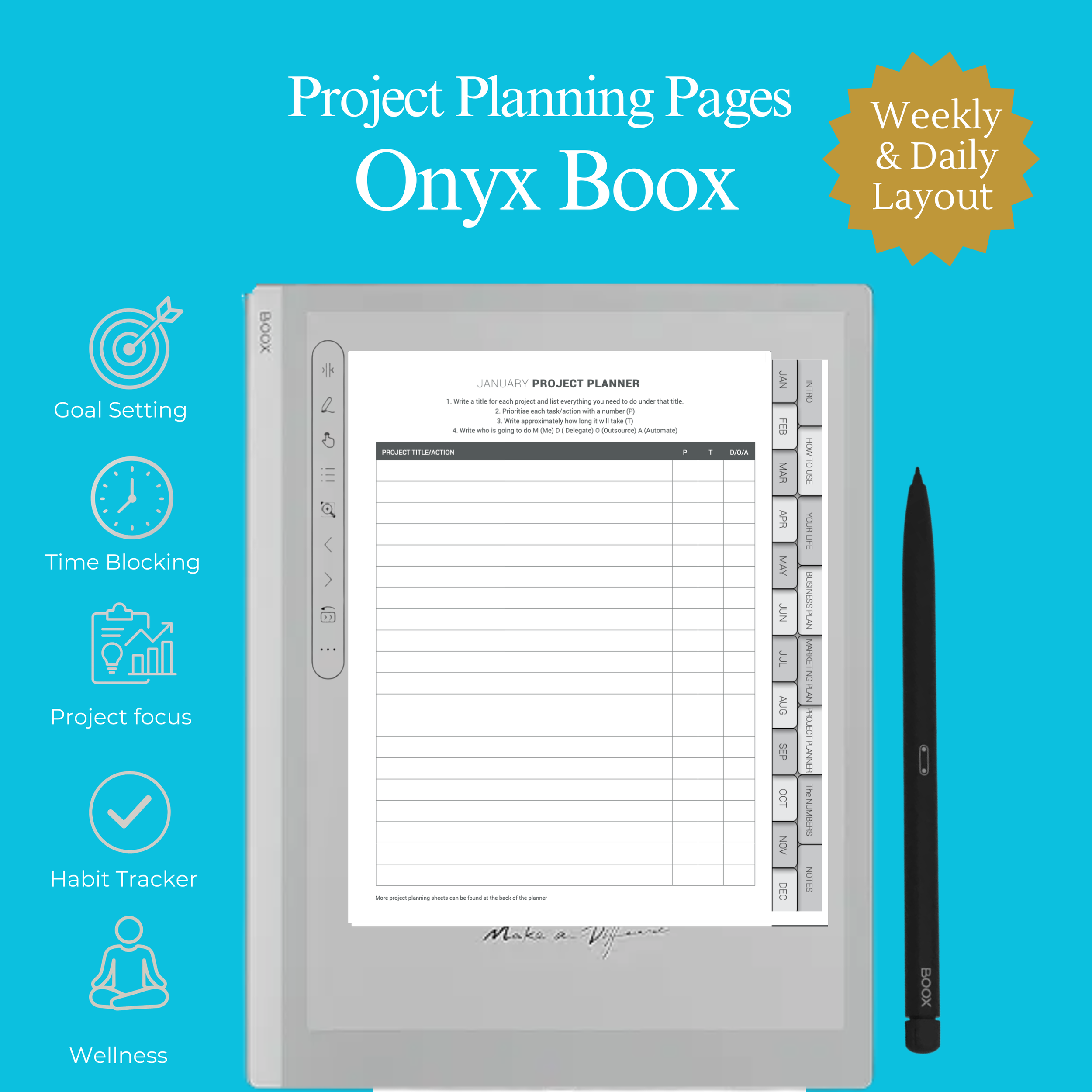 2026 Digital Business Planner for Onyx Boox -daily -Project Planning.png