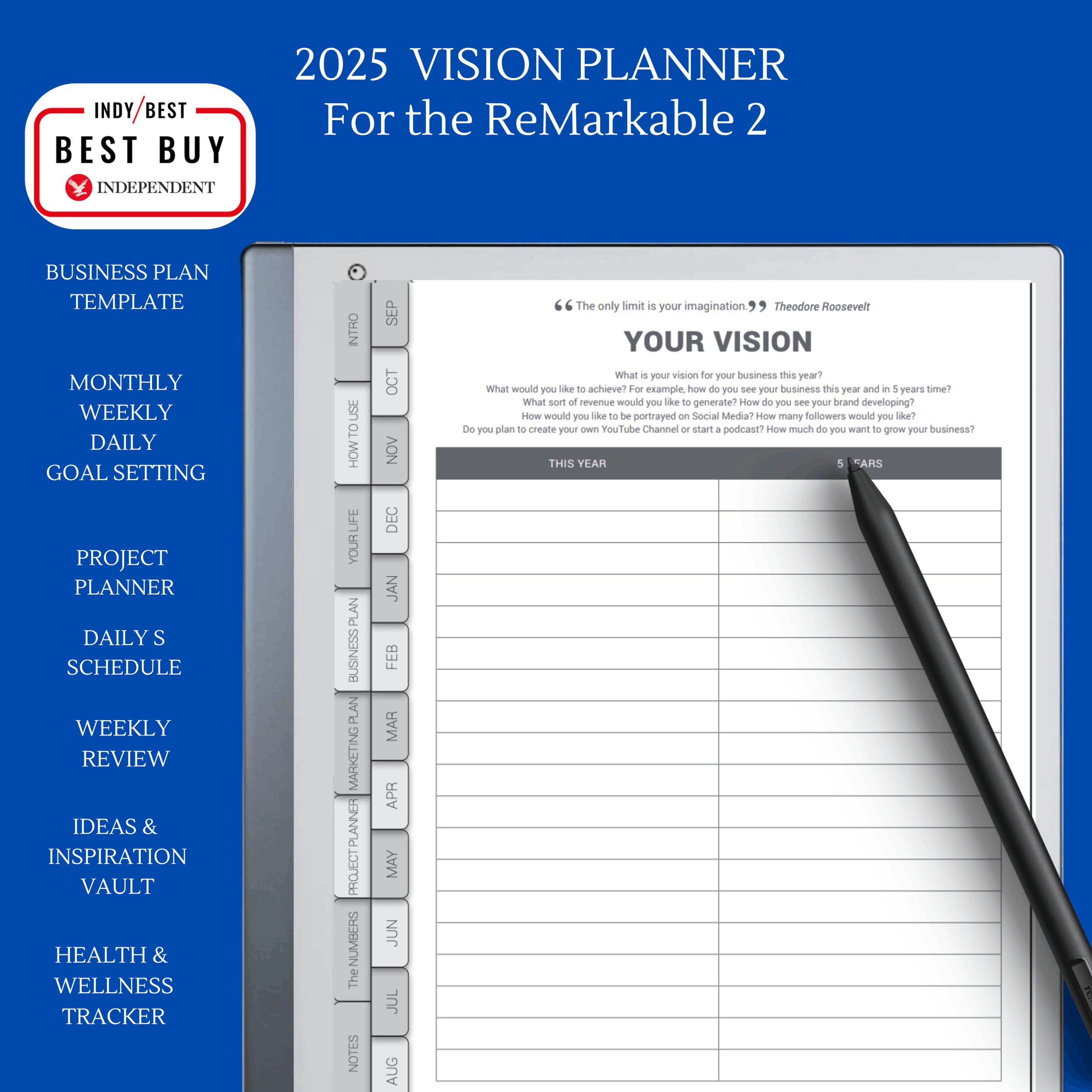 2025 Business planner for Remarkable 2 - VISION PLANNER.png