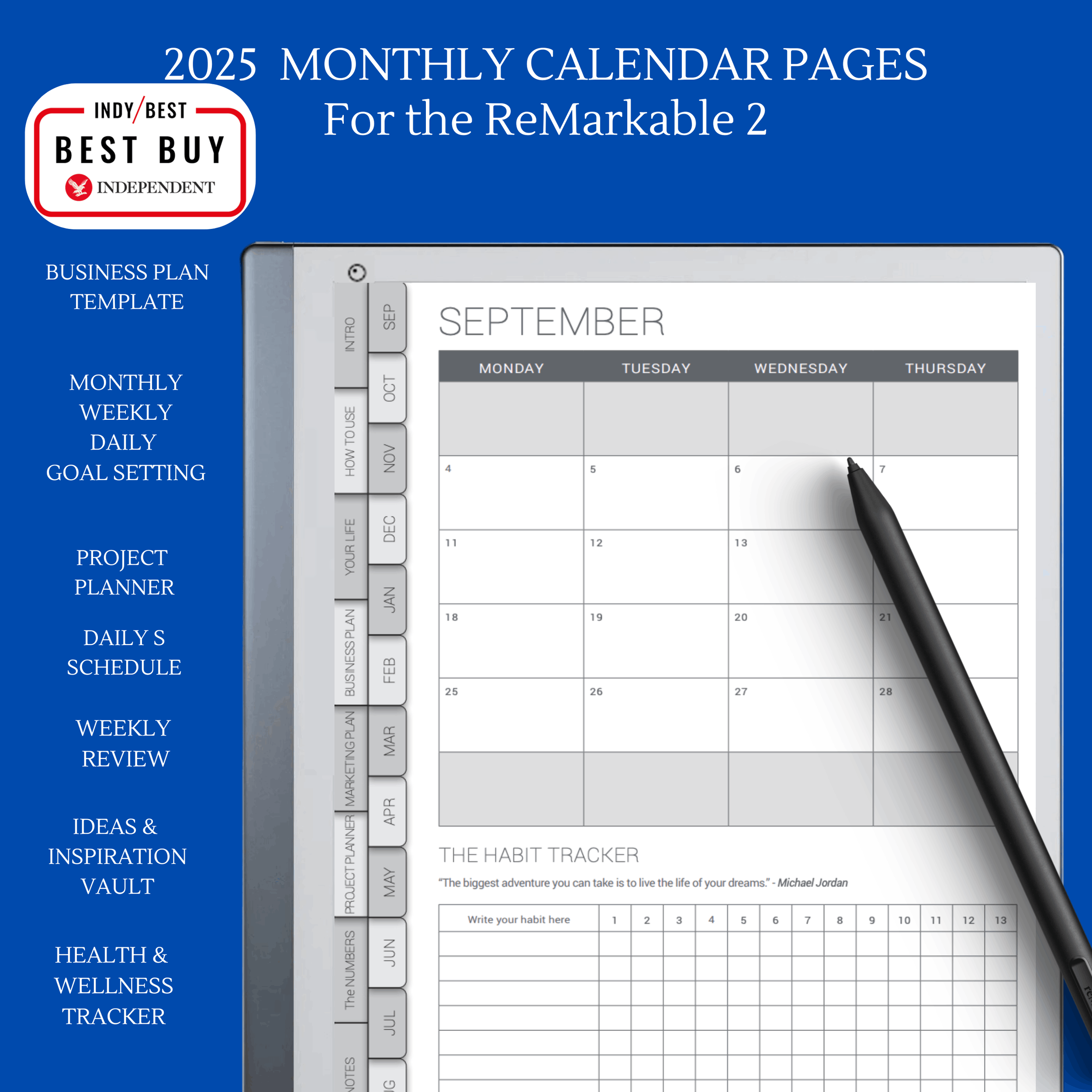 Remarkable Monthly Calendar