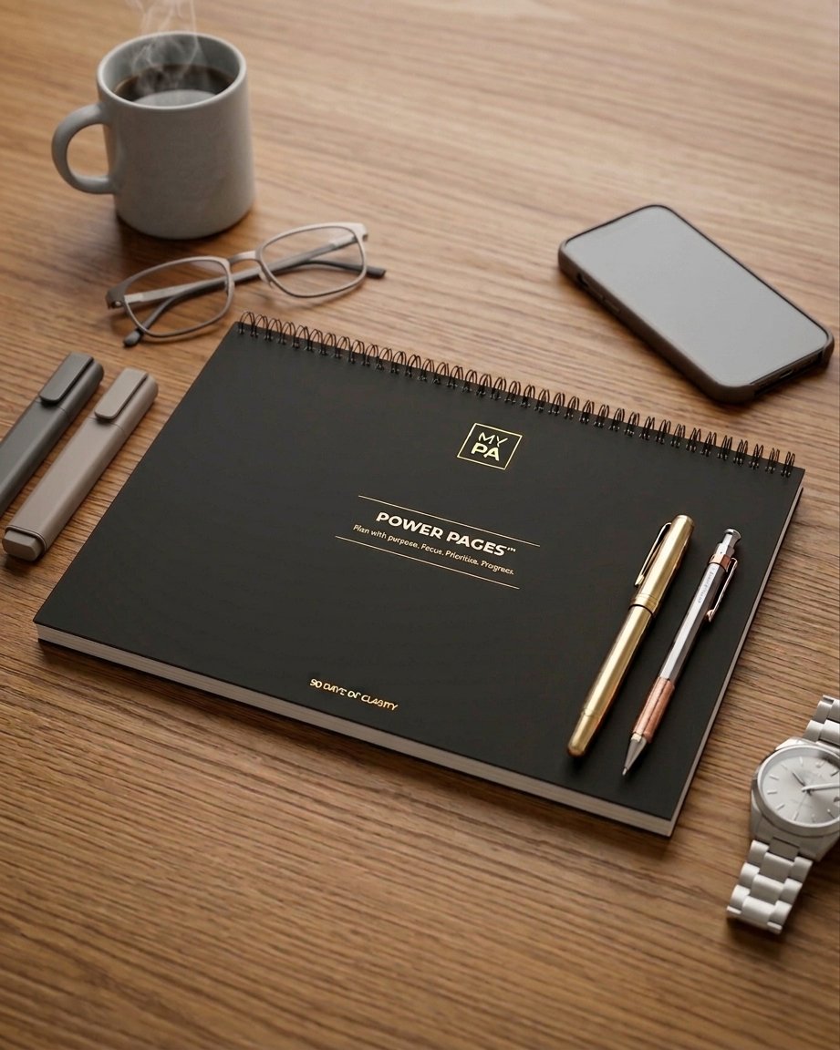 Power Pages Daily undated daily productivity planner pad