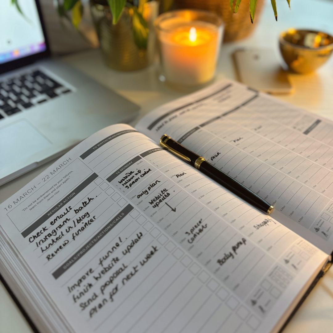 MY PA planner in real workspace setting