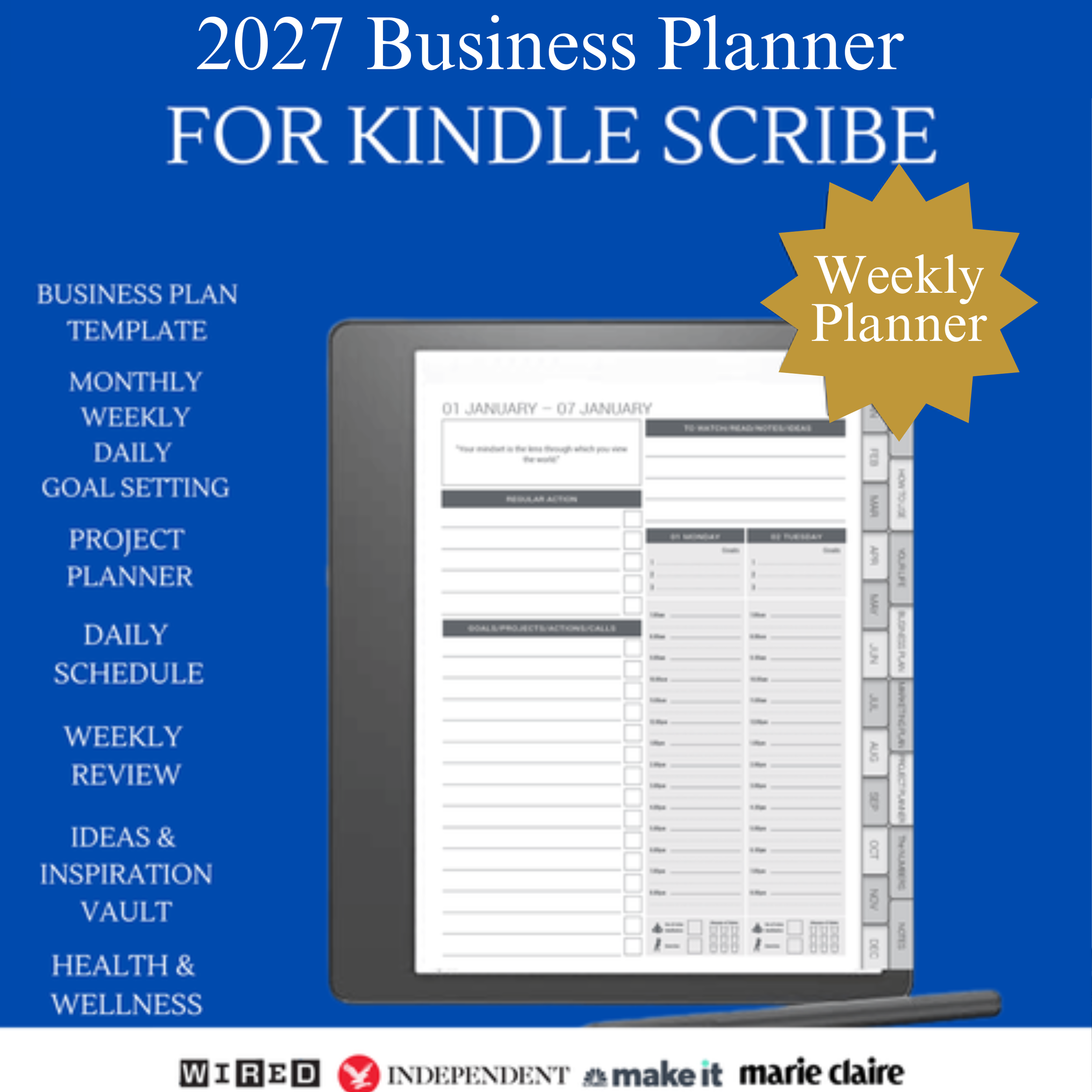 _2027 digital planner for kindle scribe- Weekly  layout.png