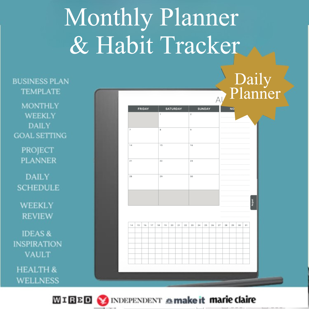 Digital Planner -Habit tracker and monthly Planner - kindle scribe.png