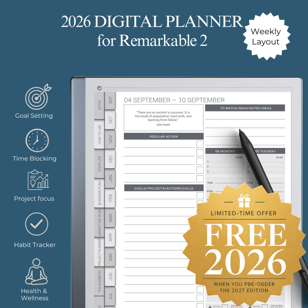 Free 2026 planner for remarkable 2 and paper pro.png
