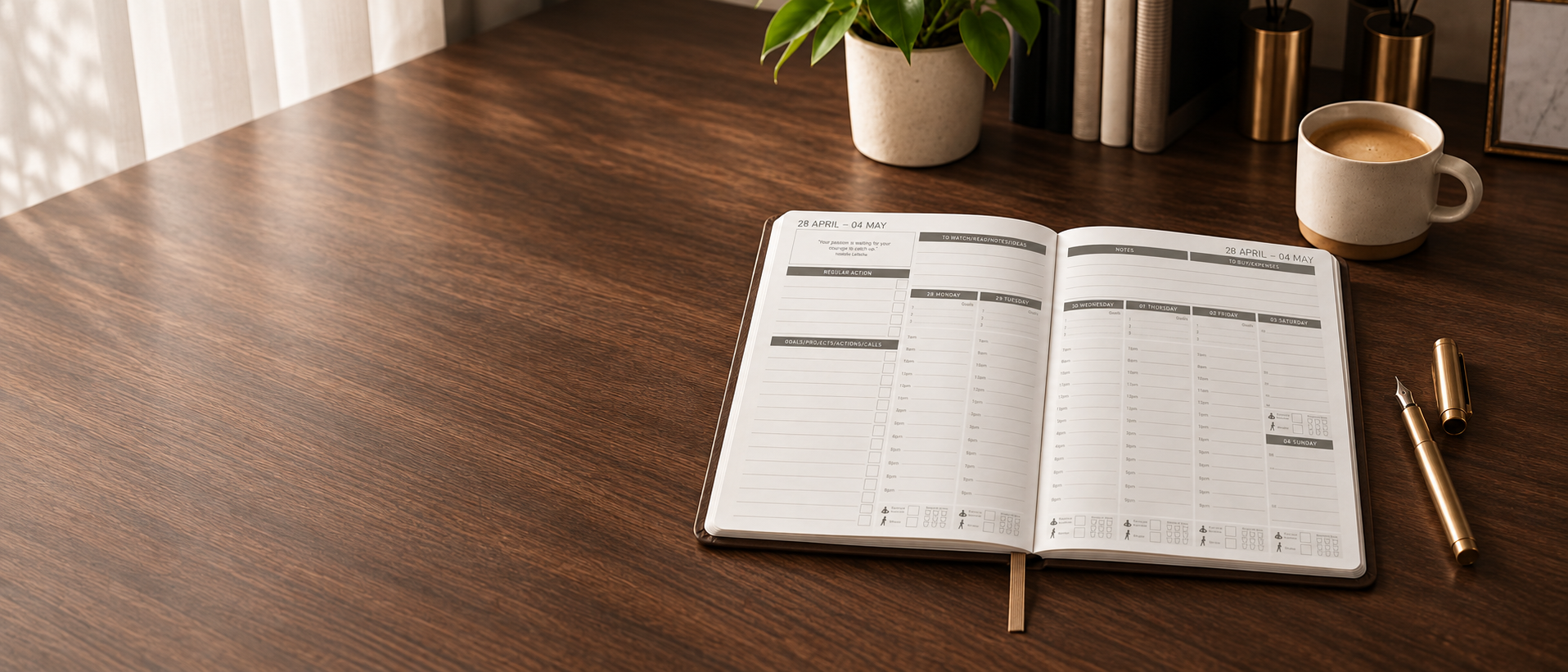 MY PA 2027 Planner on desk