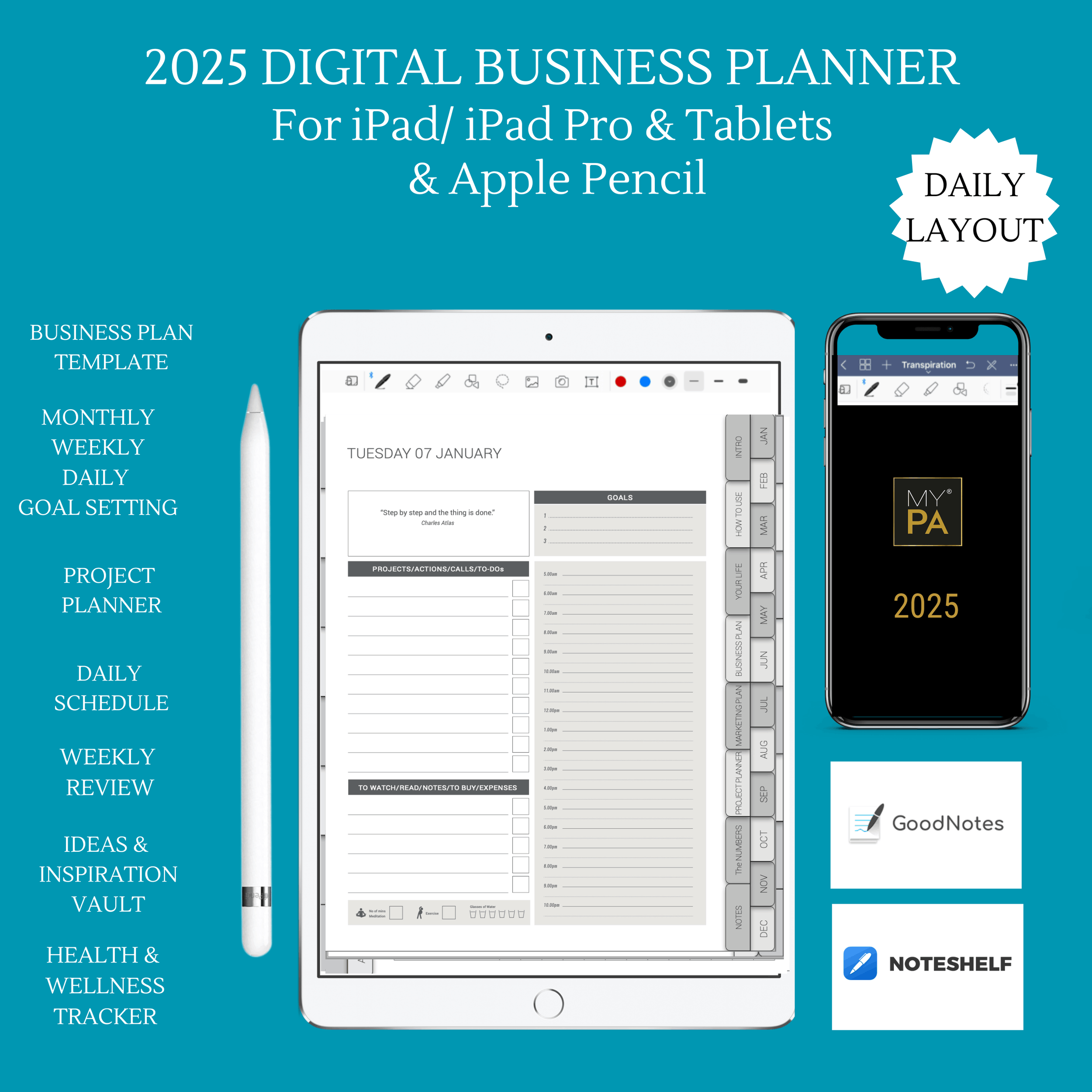 _2025  Daily  business planner  for iPad and iPad Pro .png
