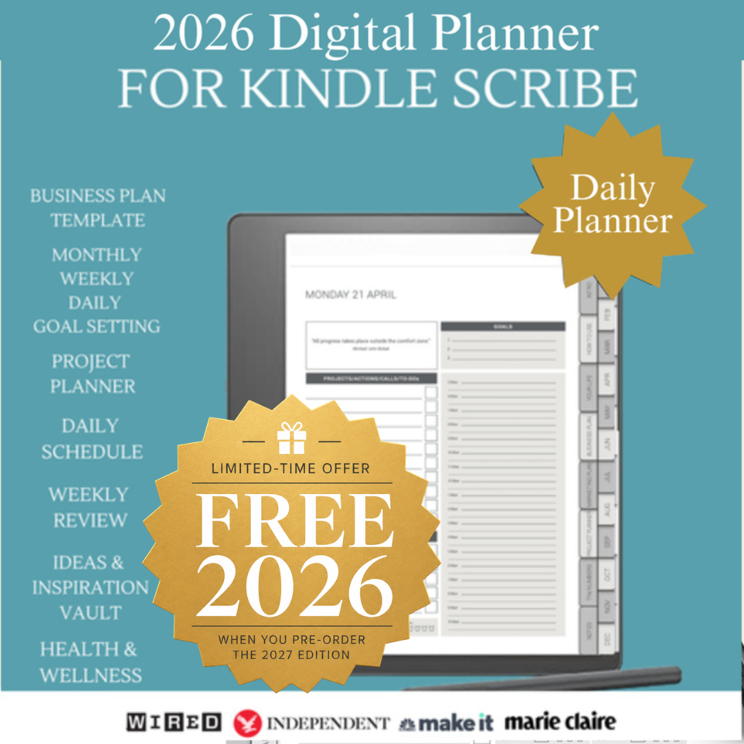 Free 2026 Digital planner for kindle Scribe .png