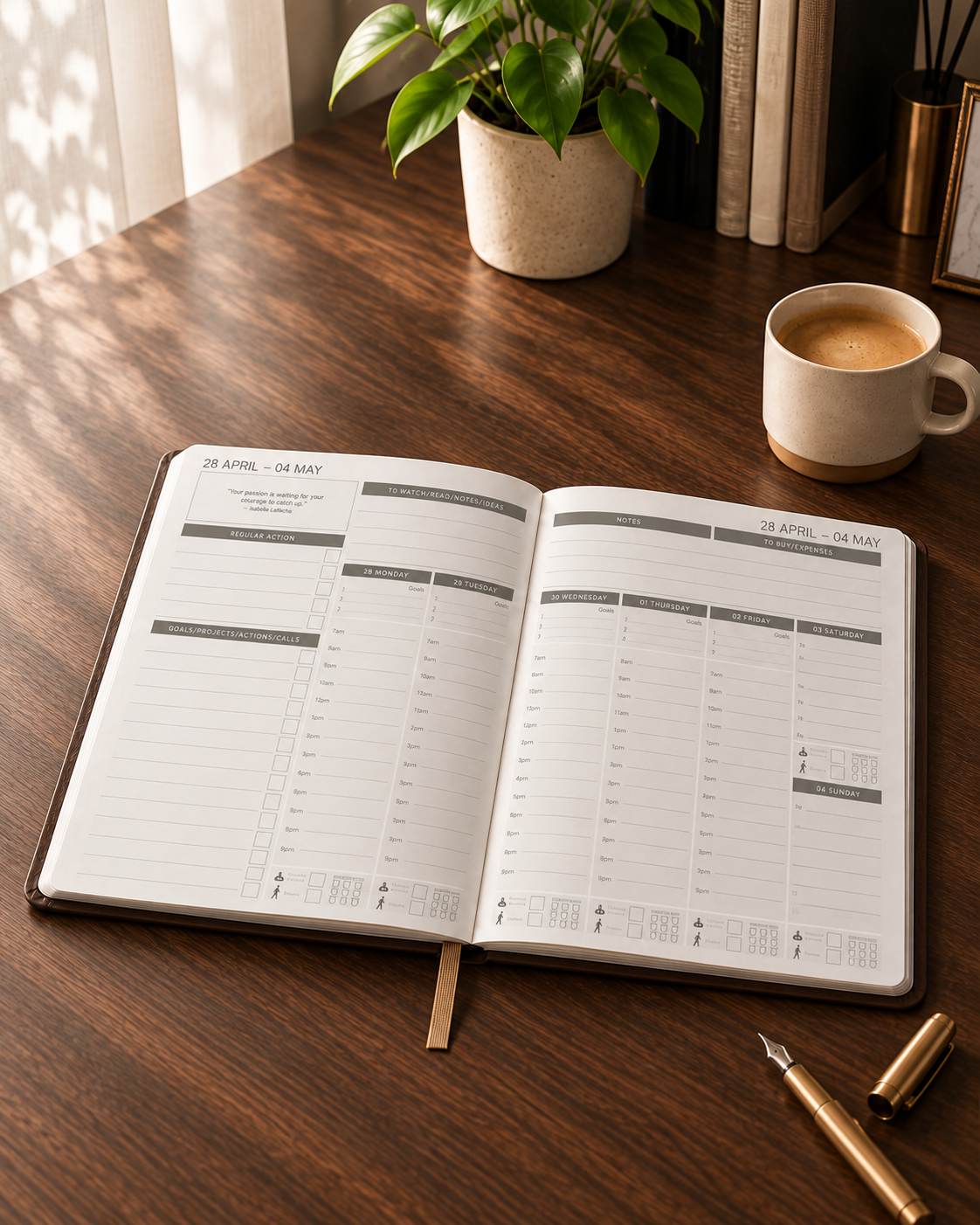 MY PA 2027 Planner on desk