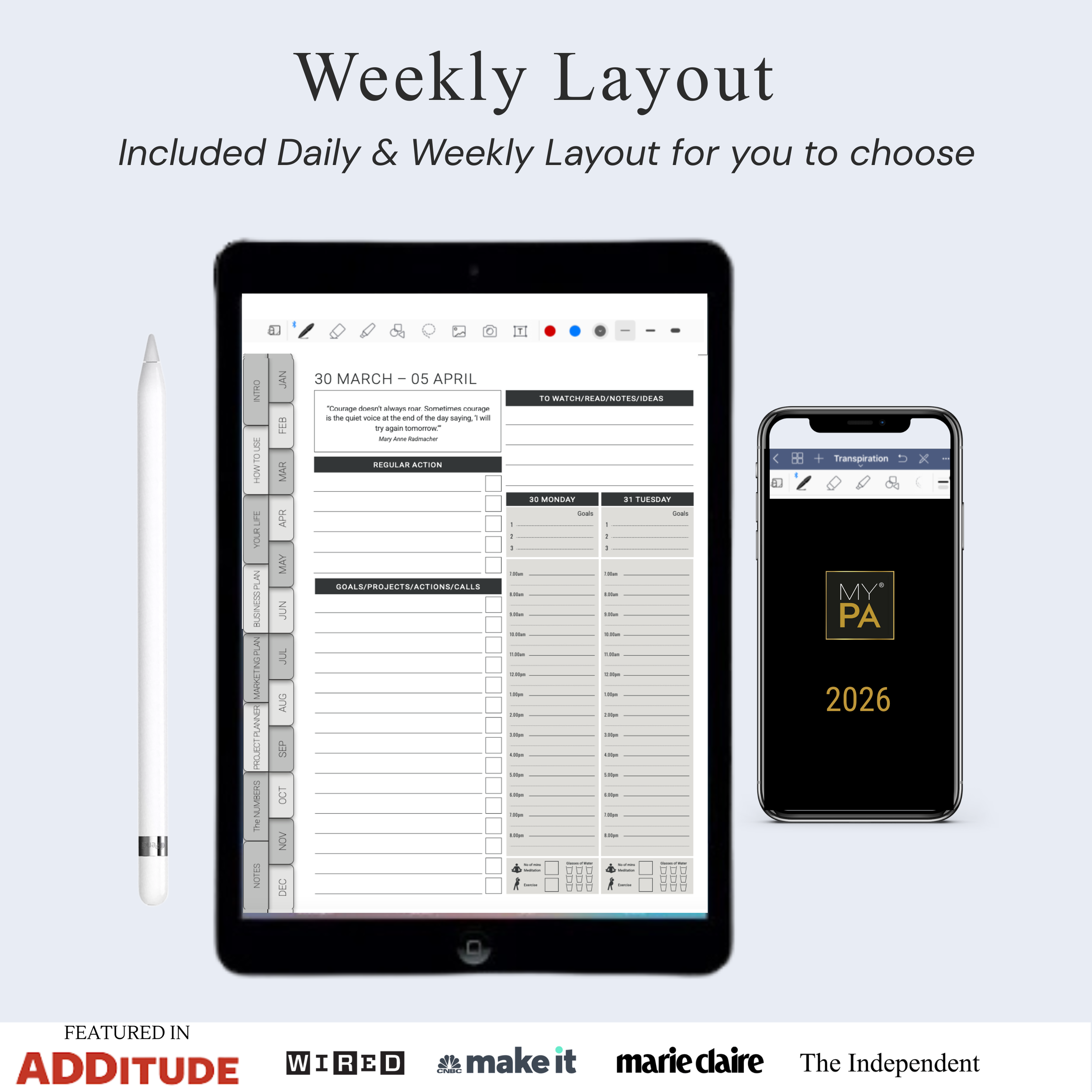 ADHD Digital Planner for iPad | GoodNotes 2026 | MY PA — MY PA 2026 ...