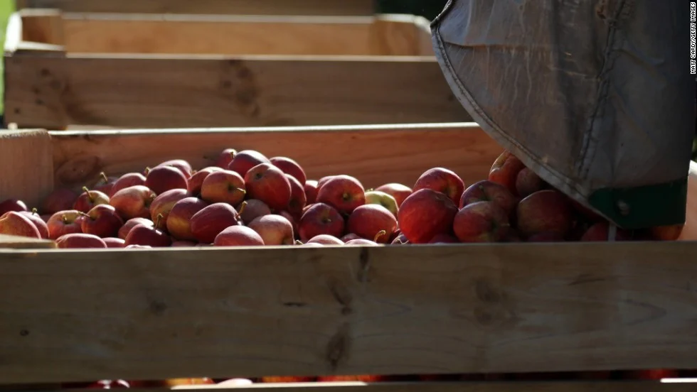 Photos: The 2017 'Dirty Dozen' Last year, apples came in at No. 2 after having been a list leader for the past five years. This year, apples fell to the fourth spot on the list.