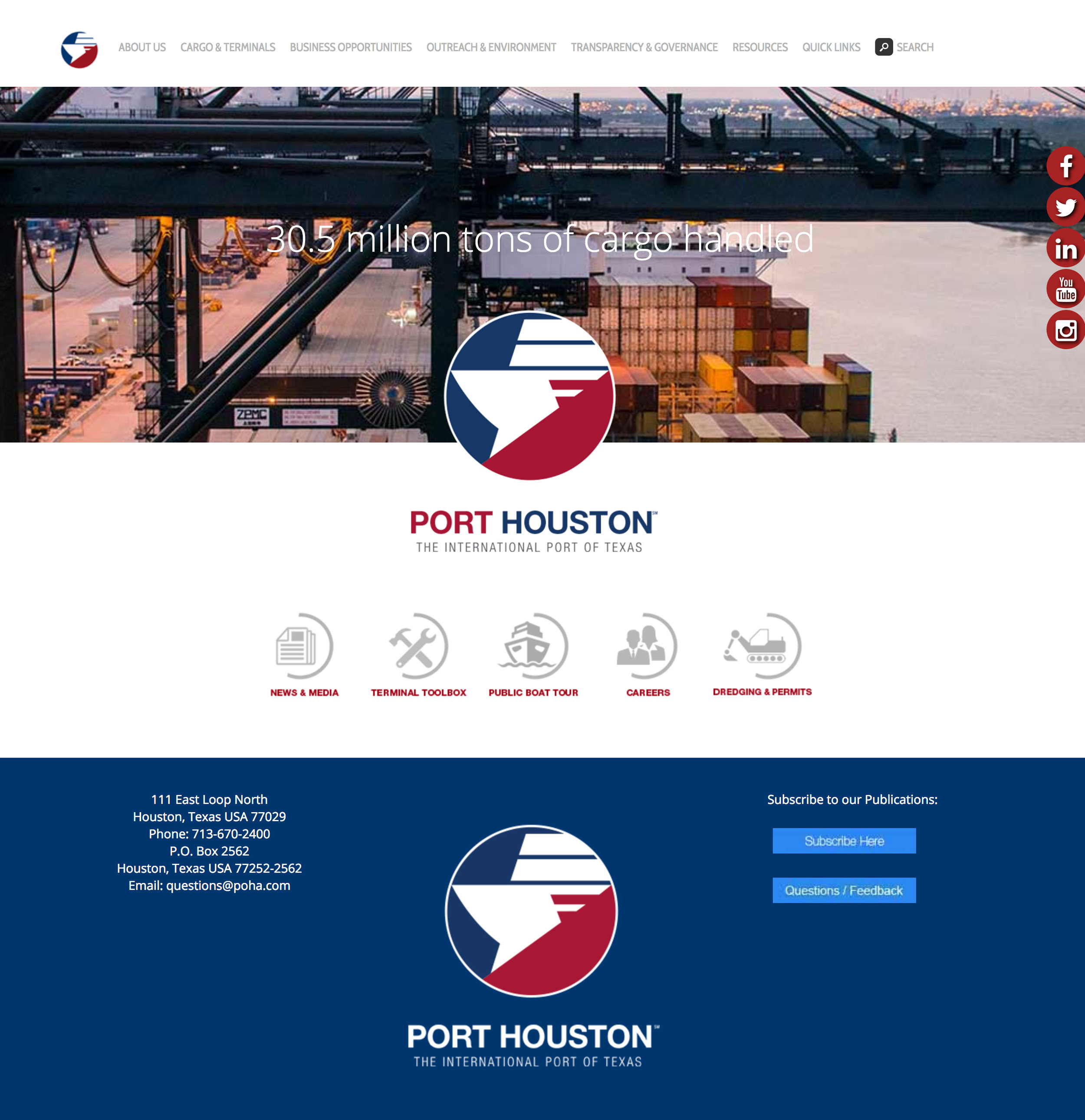 Port Houston Website