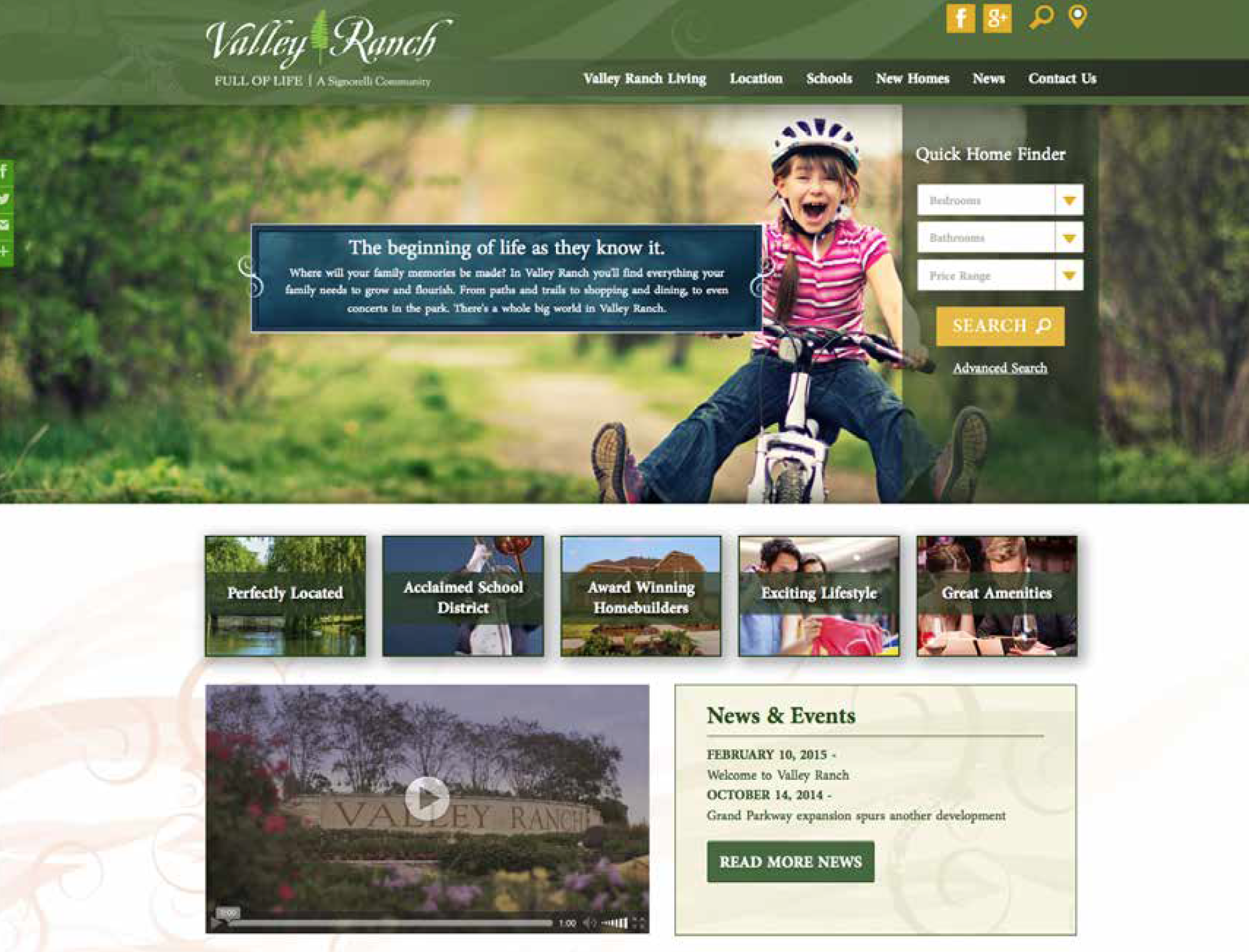 Valley Ranch Website