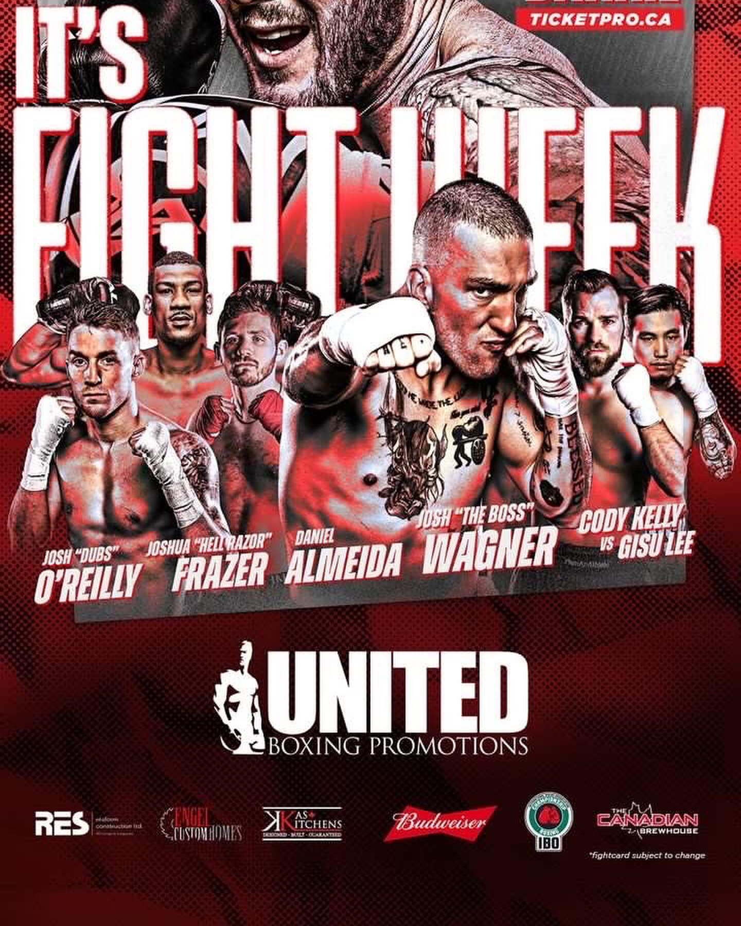 FightWeek Barrie Sadlon Arena 
Click the link In my Bio 
Live boxing Saturday July 8th
Working an preparing for Glory