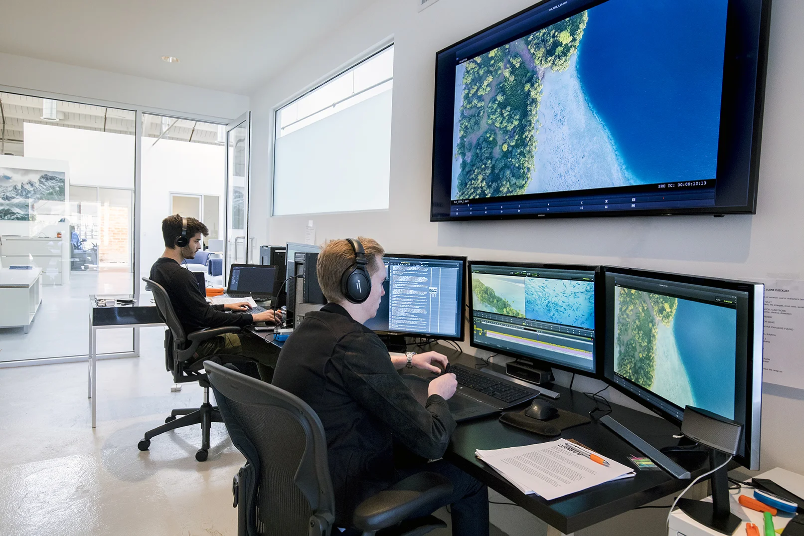 One of Tandem's state-of-the-art editing suites.
